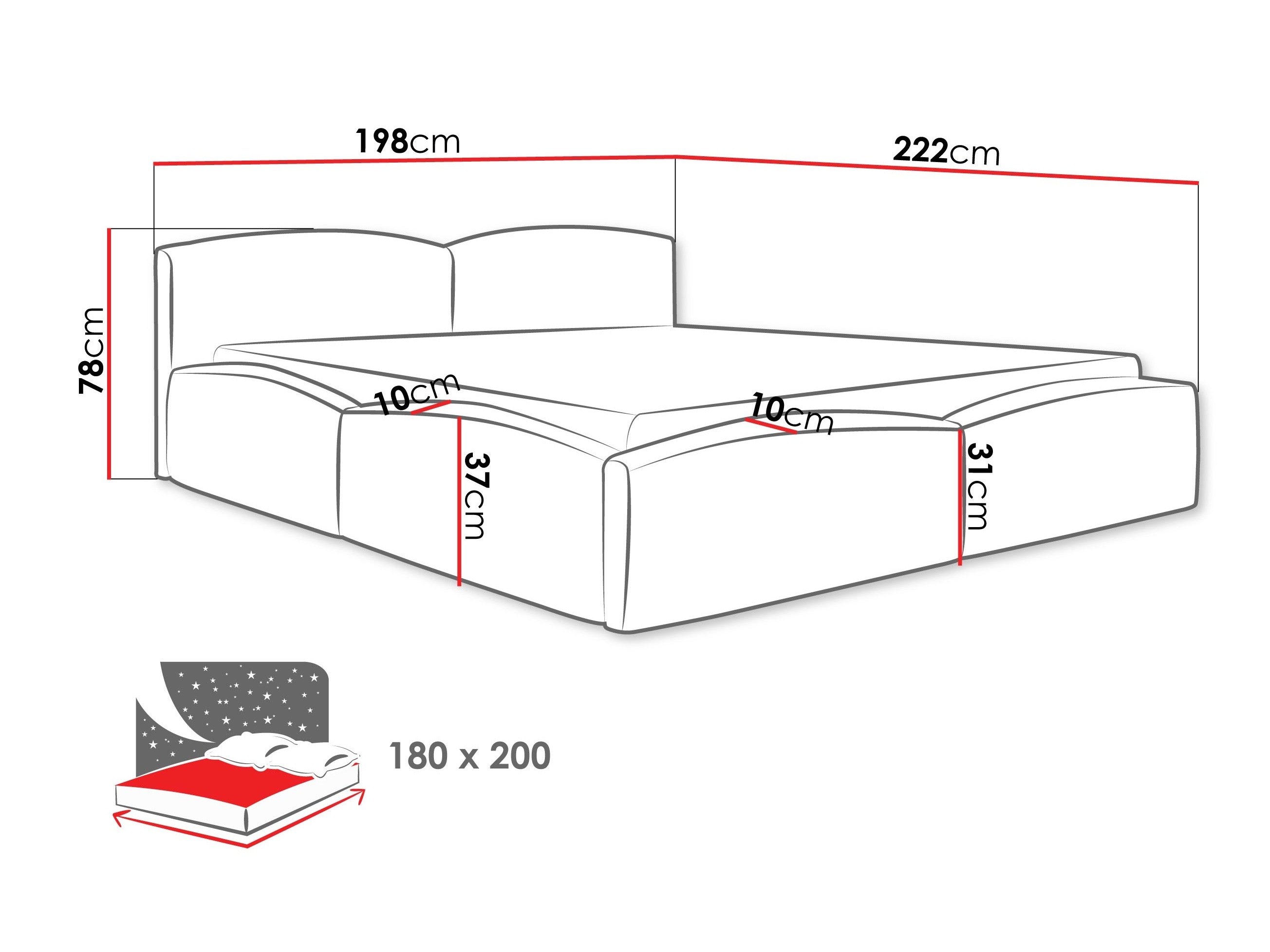 Krevet TrendyNest Titis (Lumo 40)