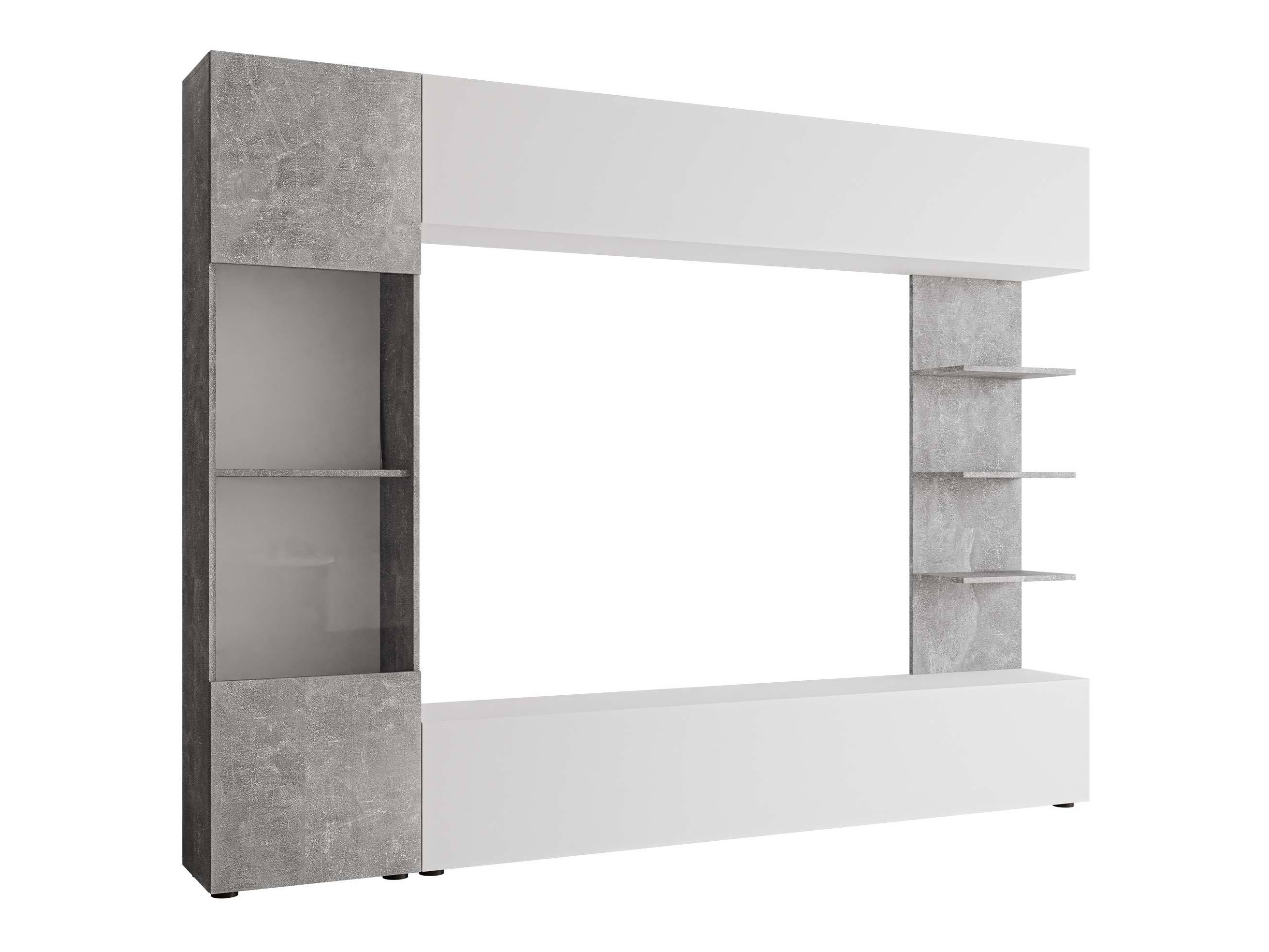 Set za dnevnu sobu Comfivo Animus (Belo + Beton)