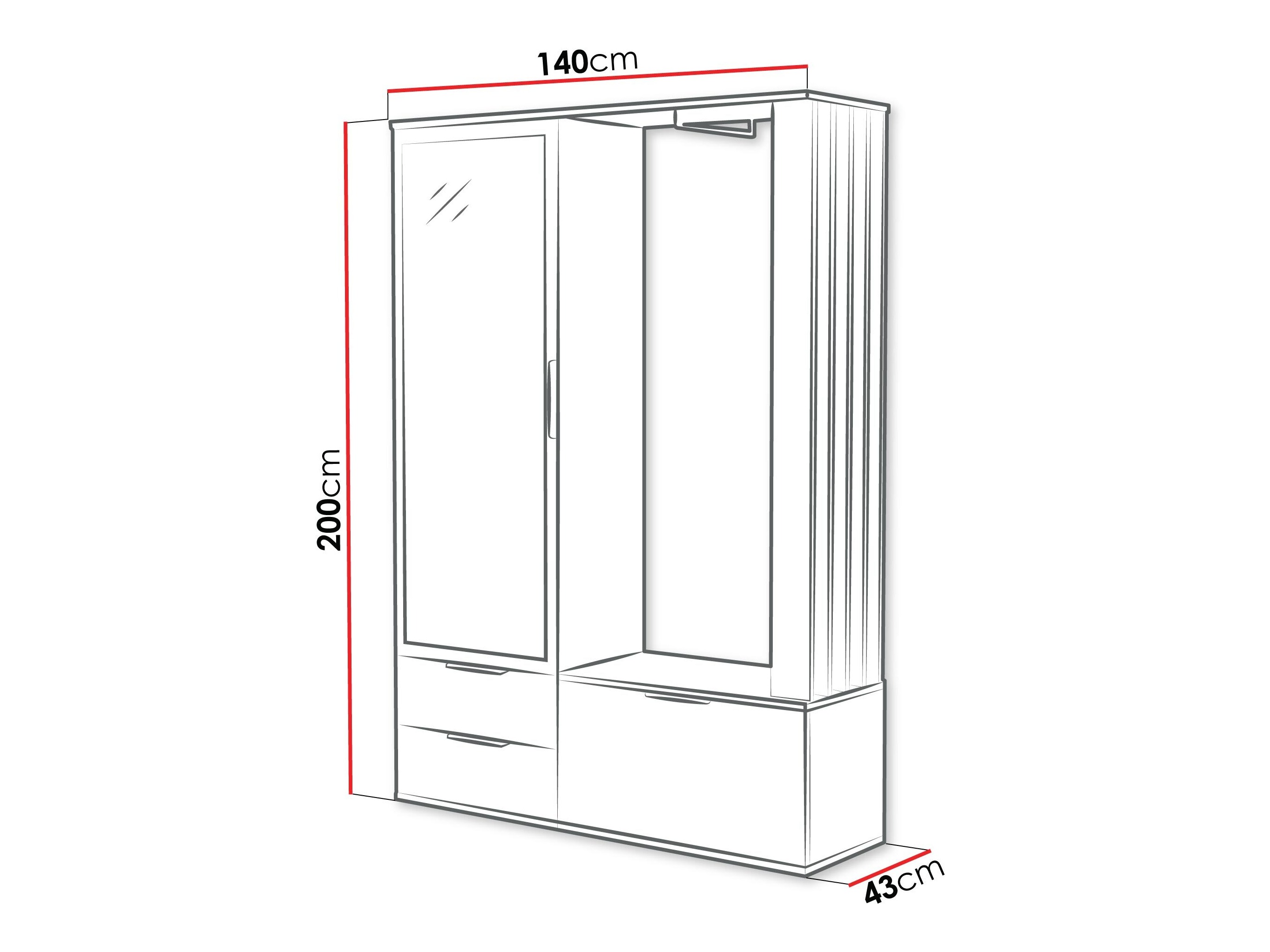 Set za hodnik Honolulu 261