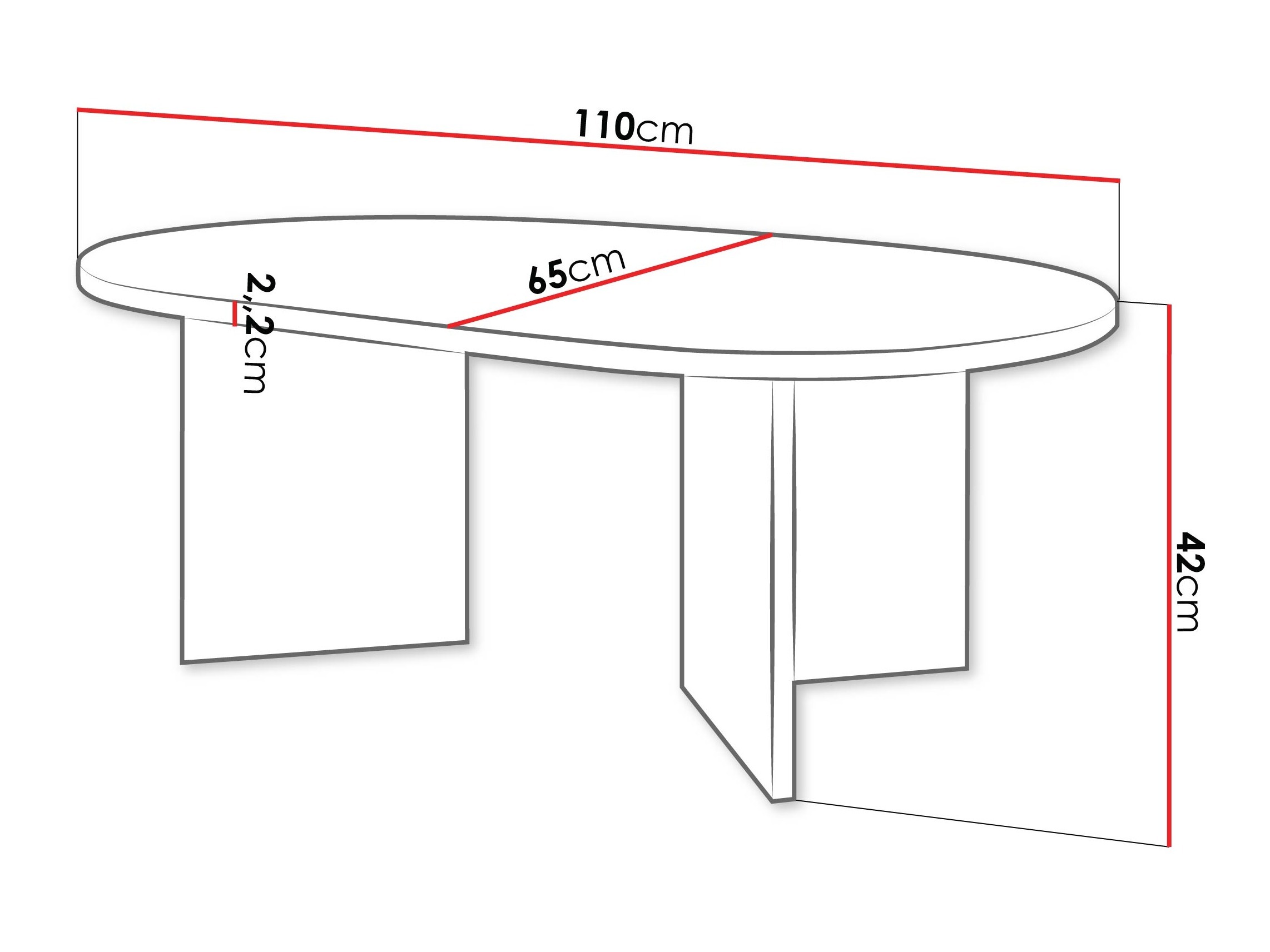 Stočić za kafu Comfivo Fungus (Hrast)