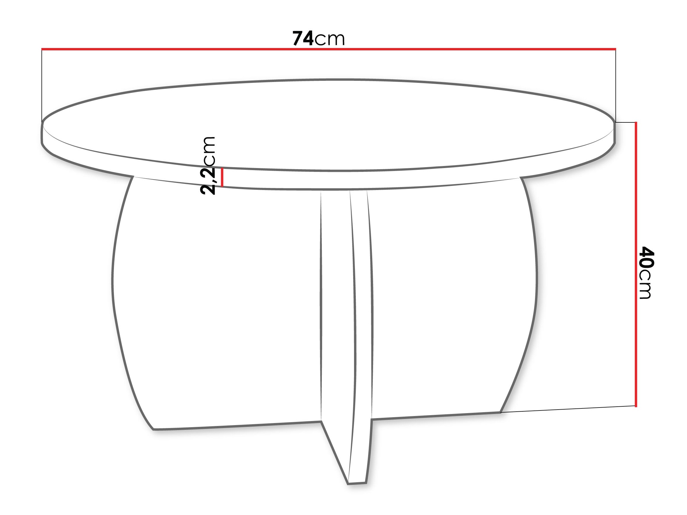 Stočić za kafu Comfivo Pagas (Crni mermer + Crno)