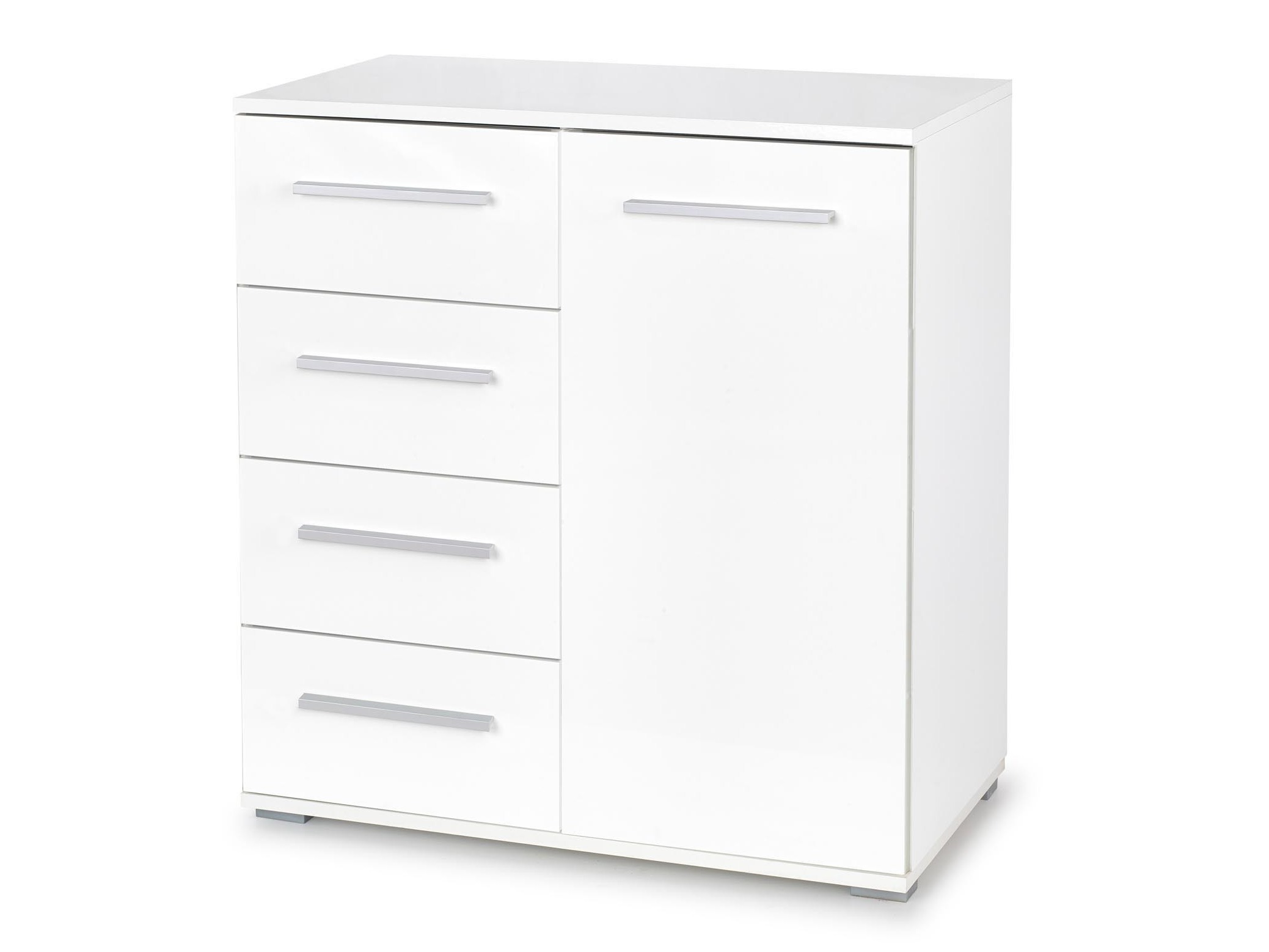 Komoda Cirveso 101 (Belo + Sjajno belo)