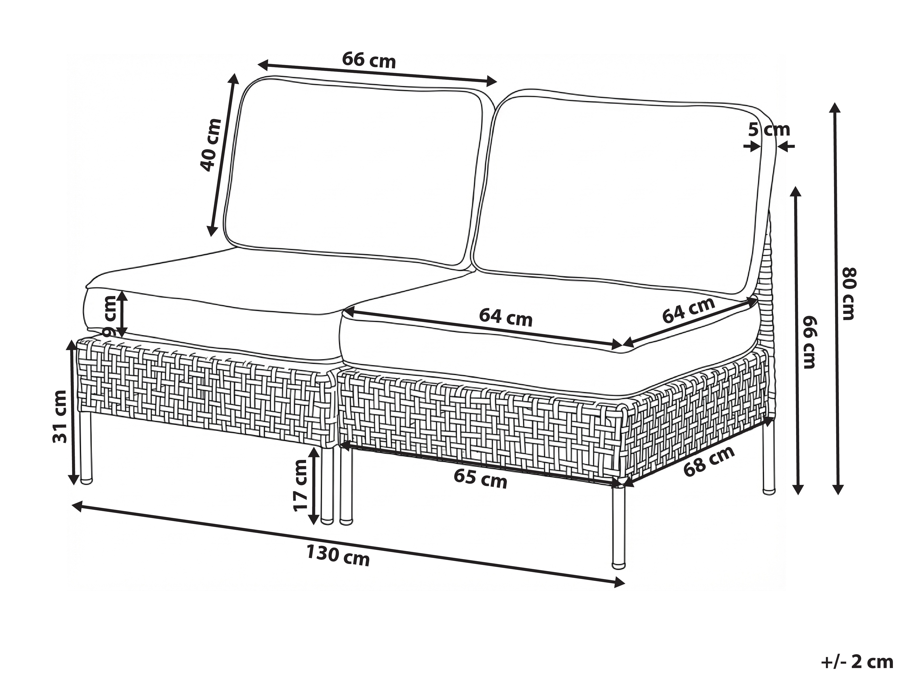 Baštenska sofa Domenou 106