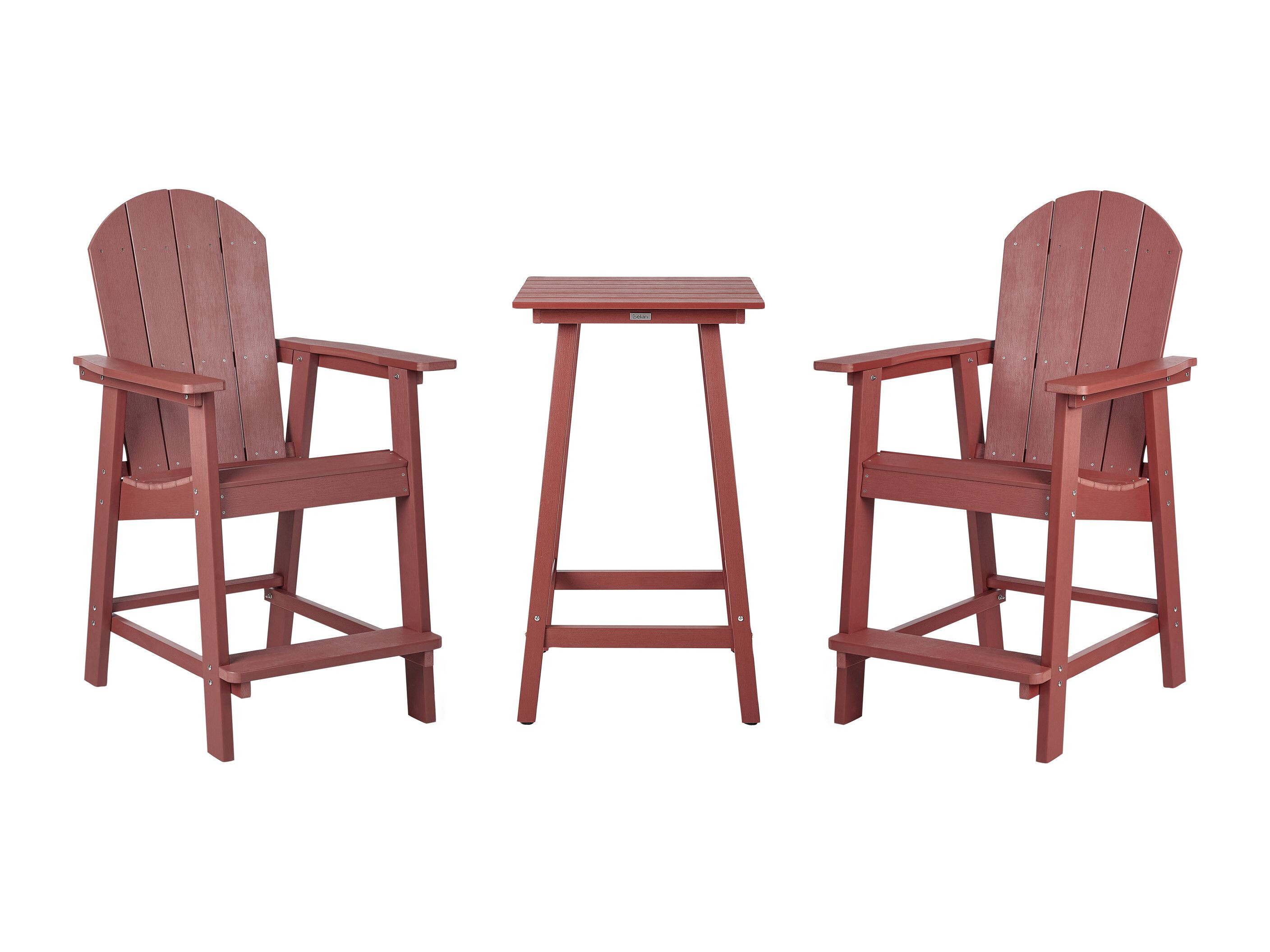 Set balkonskog nameštaja Berwyn 3249 (Crvena)