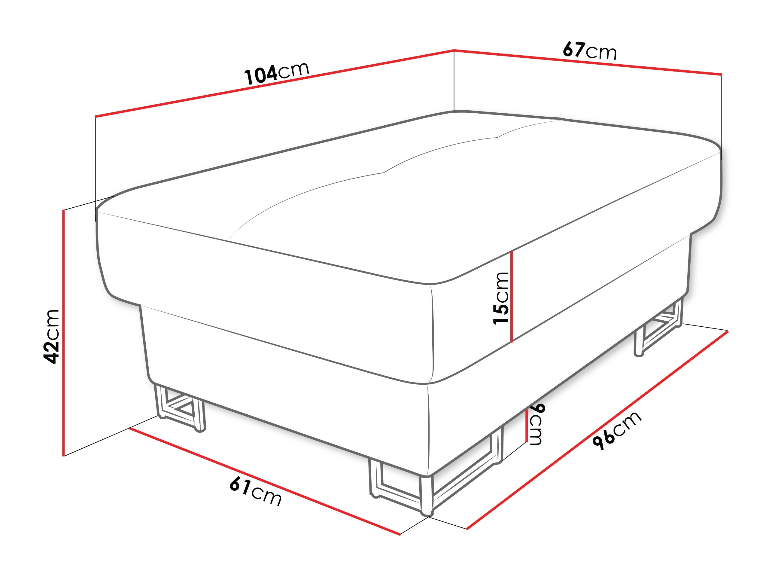Tapacirana klupa Comfivo Ruta (Margo 227.09)