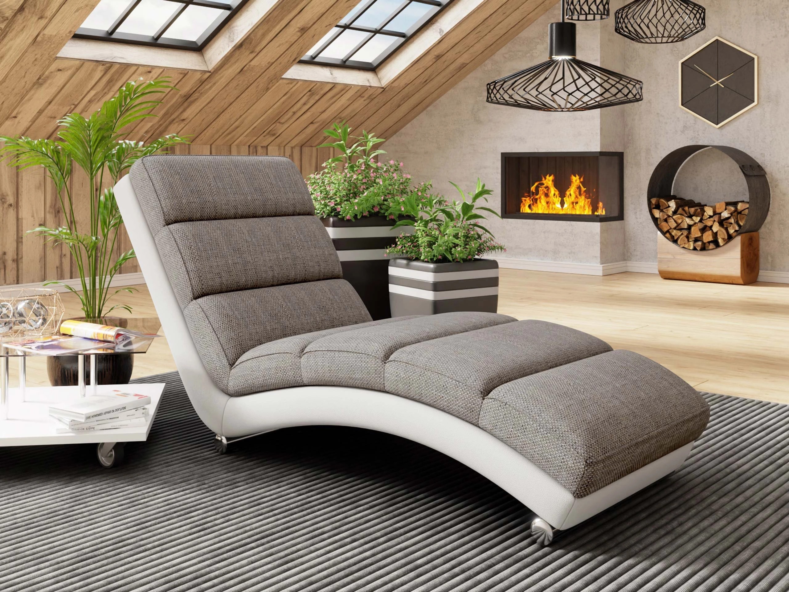 Šezlong Comfivo Pirum (Soft 017 + Lawa 05)