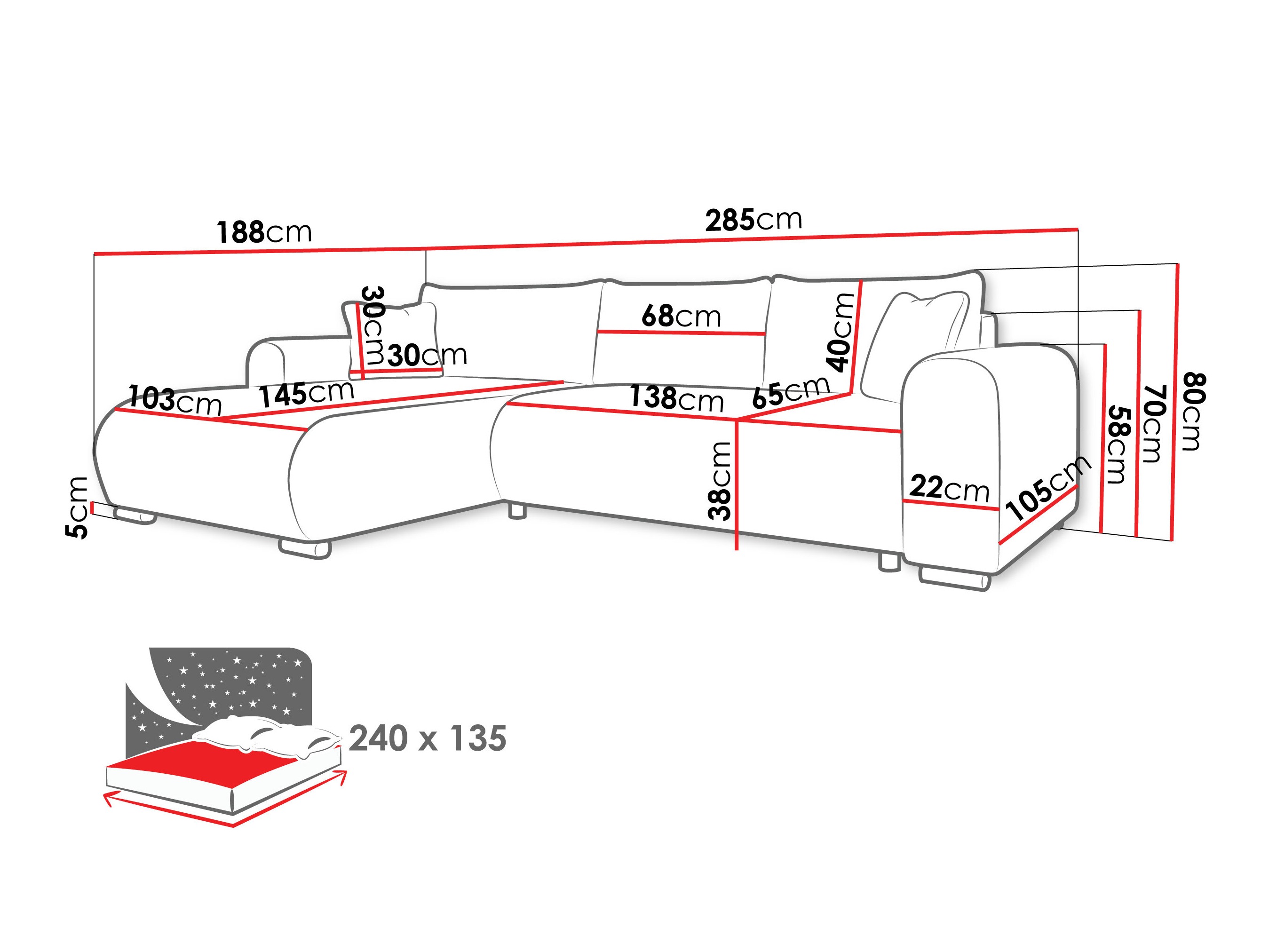 Ugaona garnitura Comfivo Consors (Poso 135)