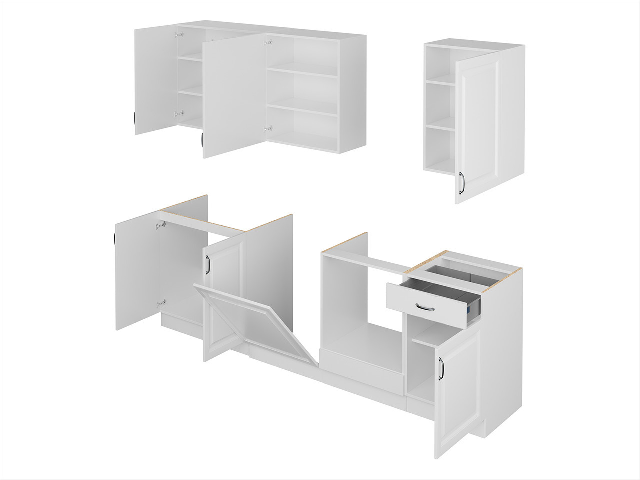 Modularni kuhinjski set Retro White 150