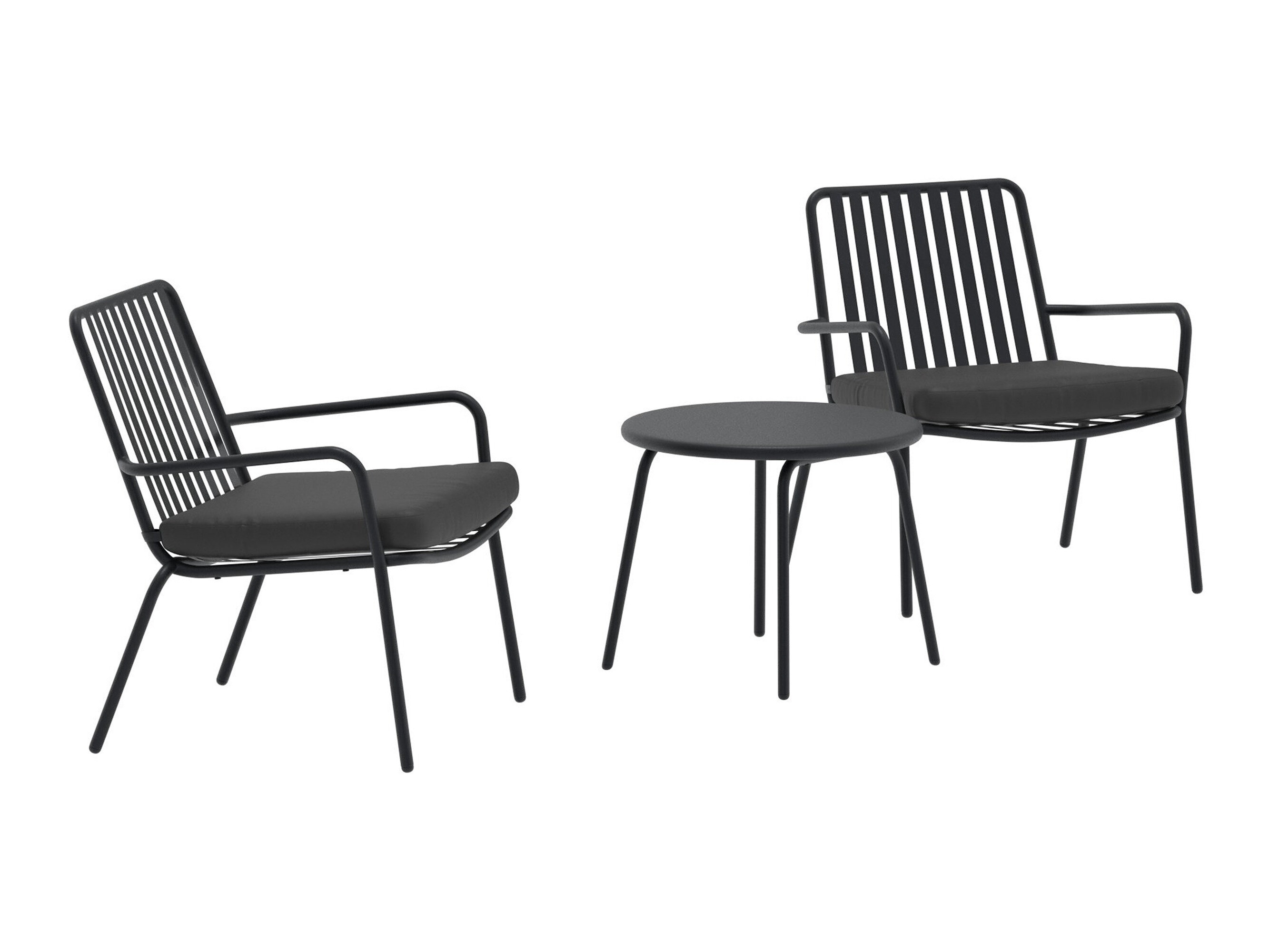Set balkonskog nameštaja Dallas 5190 (Crno)