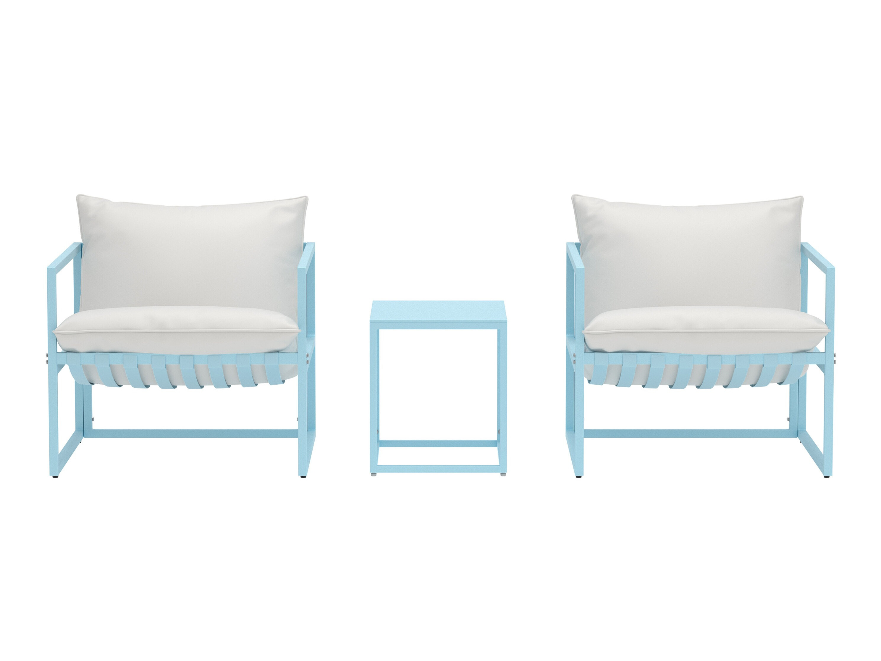 Set baštenskog nameštaja Dallas 5186 (Svetlo plava + Bež)