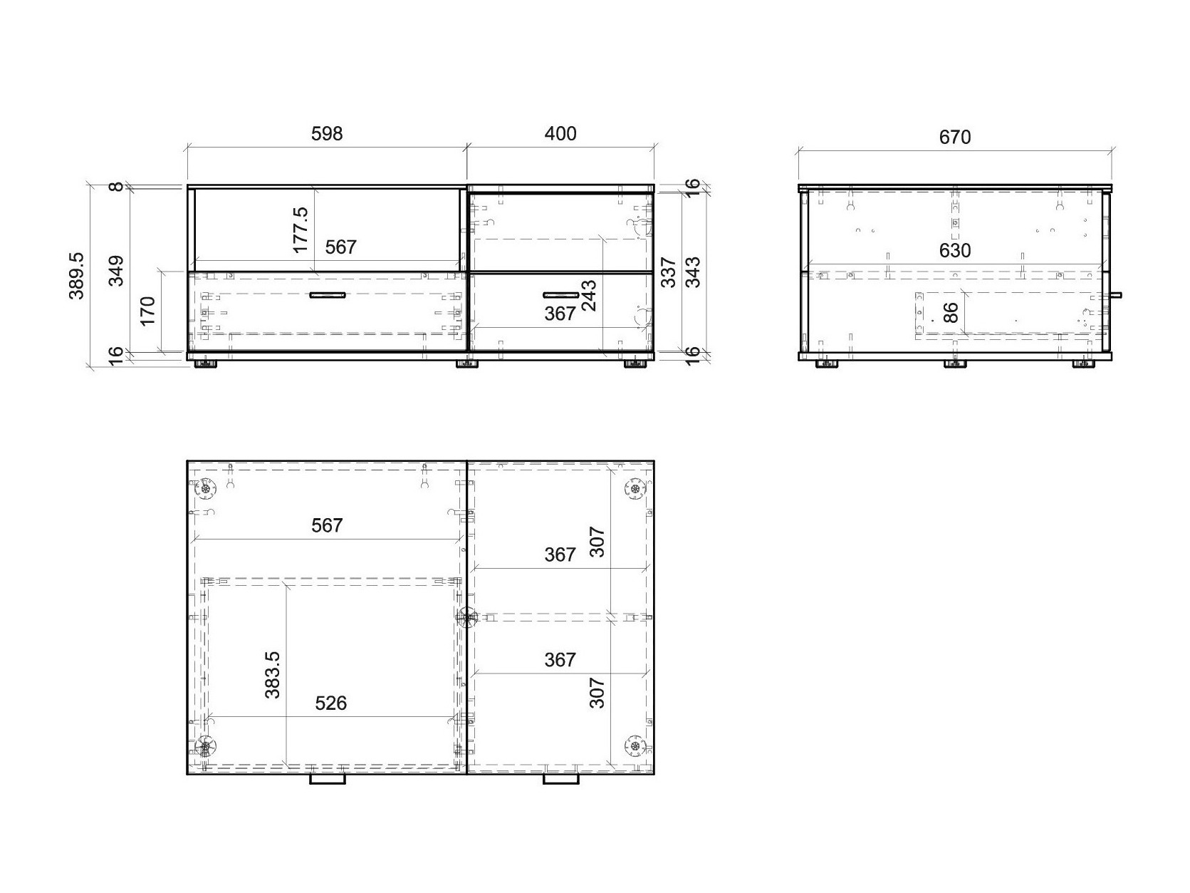 Set za dnevnu sobu Alnue 107