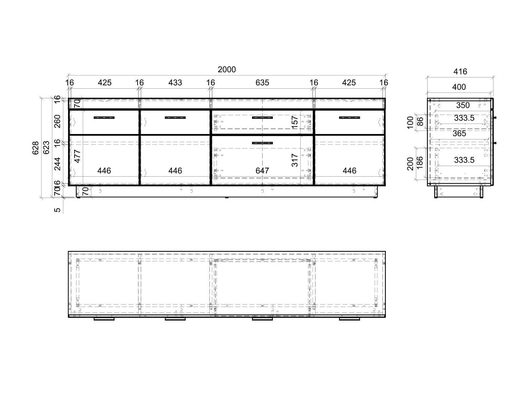 TV komoda Balelbu 101