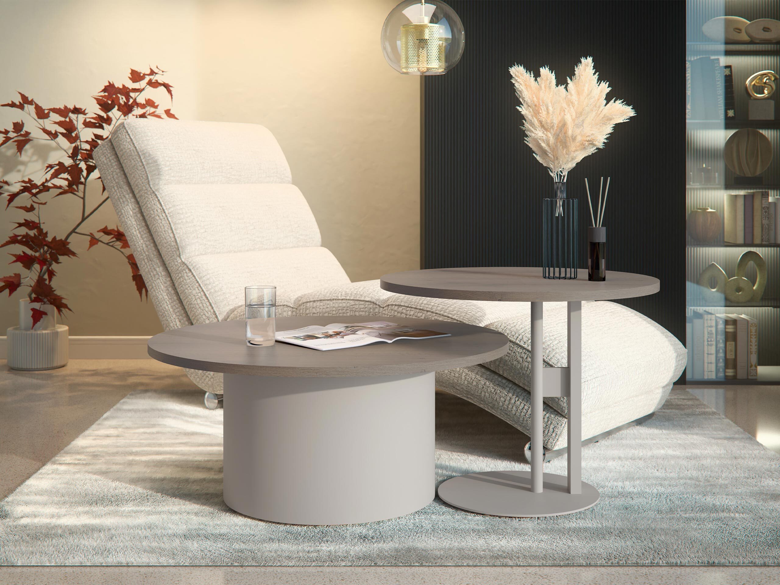 Set stočića za kafu Oswego 160 (Hrast)