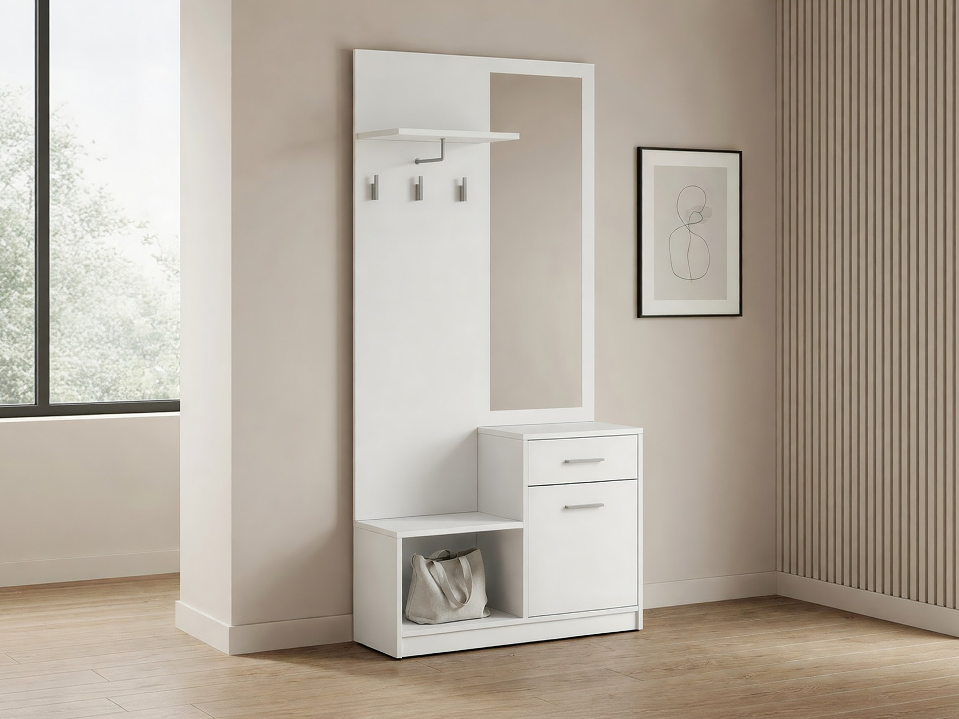 Set za hodnik Novsore 121 (Belo)