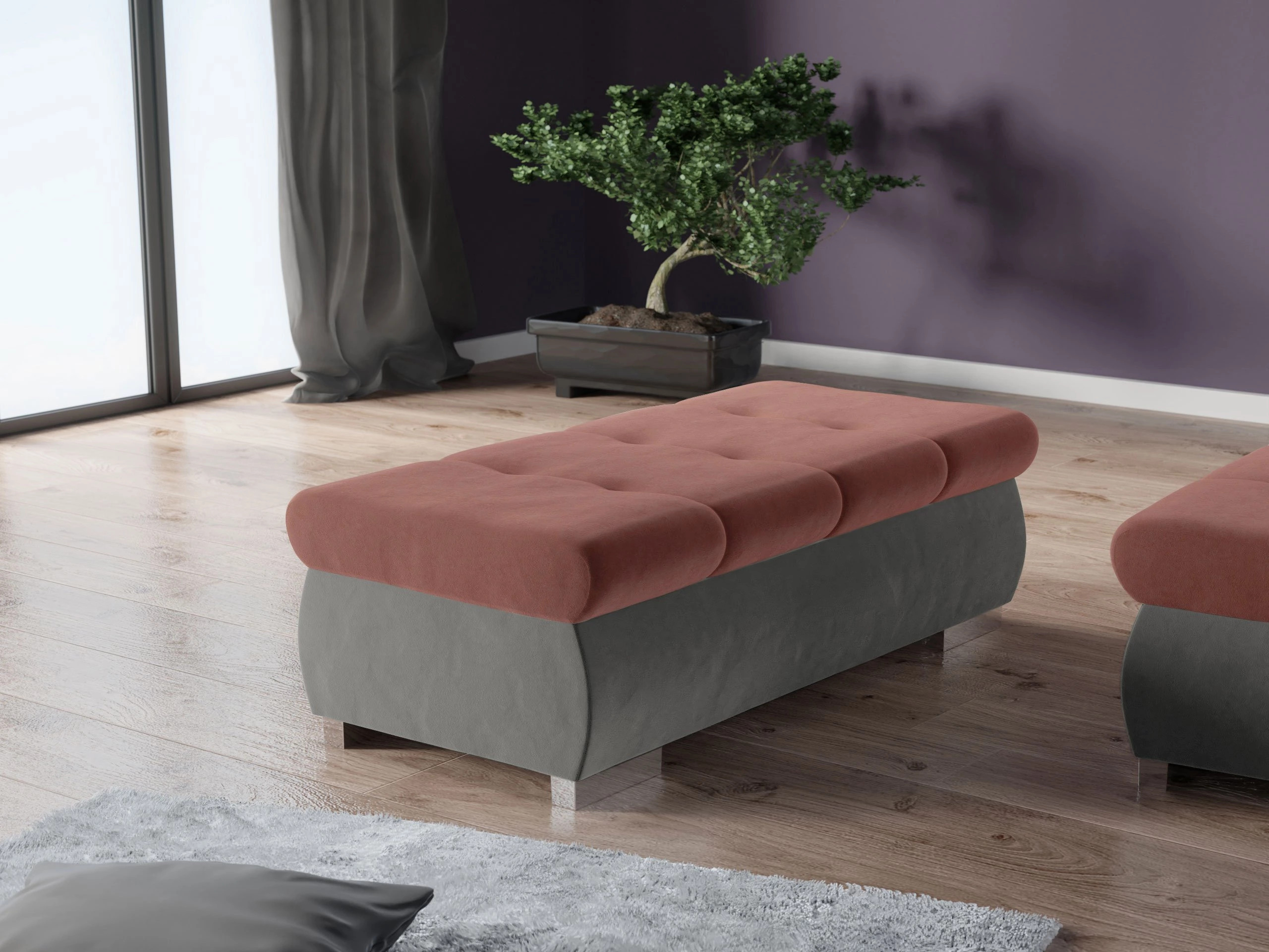 Tapacirana klupa Comfivo Nitor I (Magic Velvet 2217 + Magic Velvet 2258)