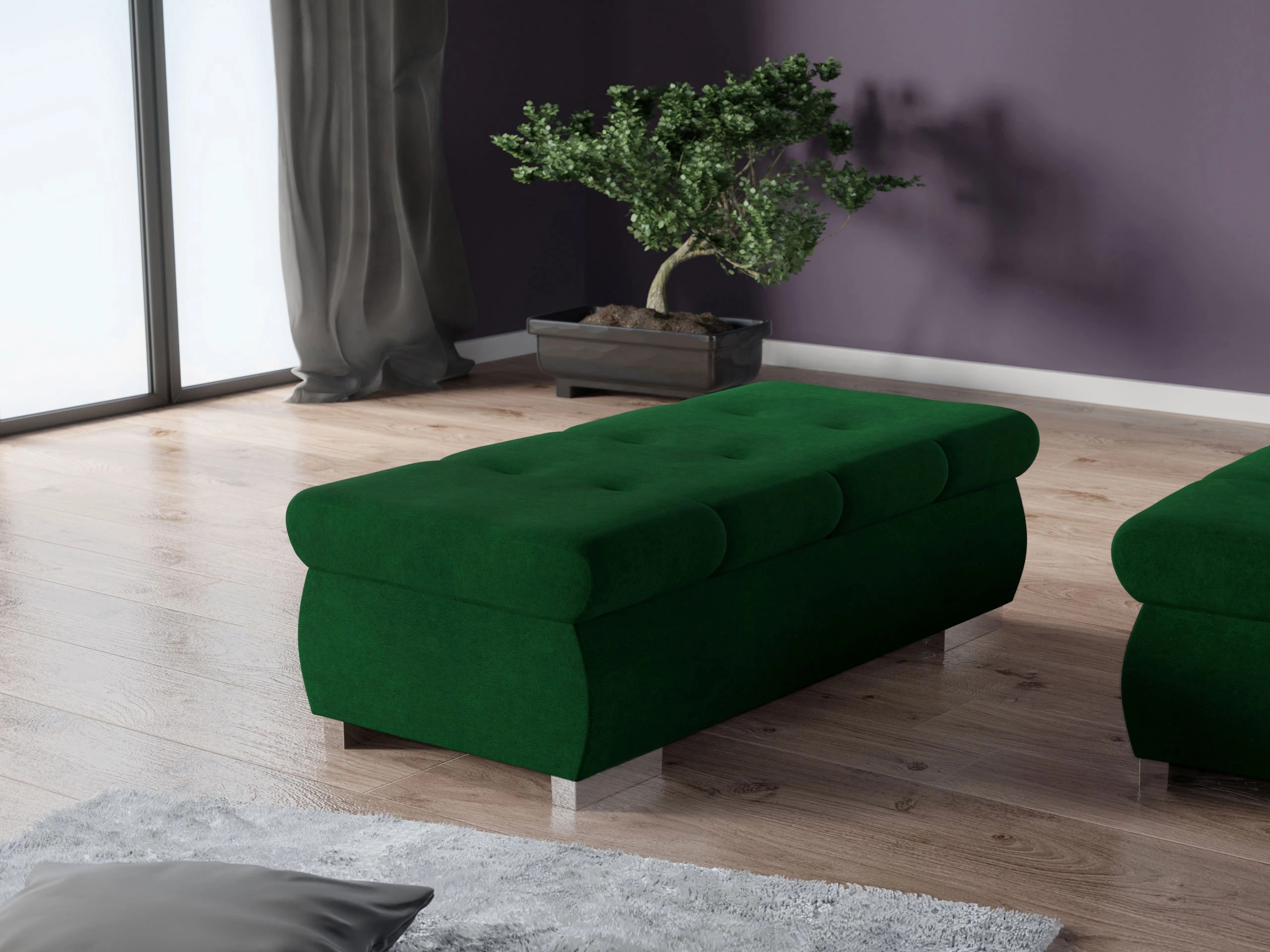 Tapacirana klupa Comfivo Nitor I (Uttario Velvet 2951)
