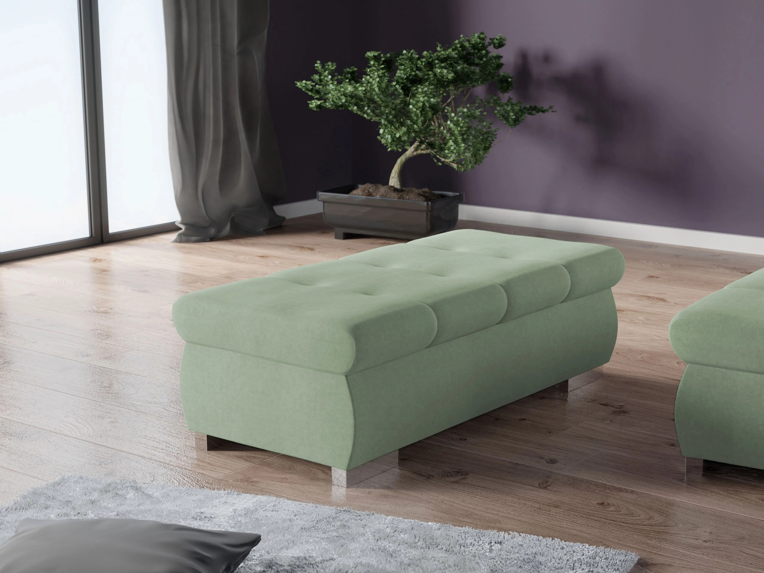 Tapacirana klupa Comfivo Nitor I (Uttario Velvet 2954)