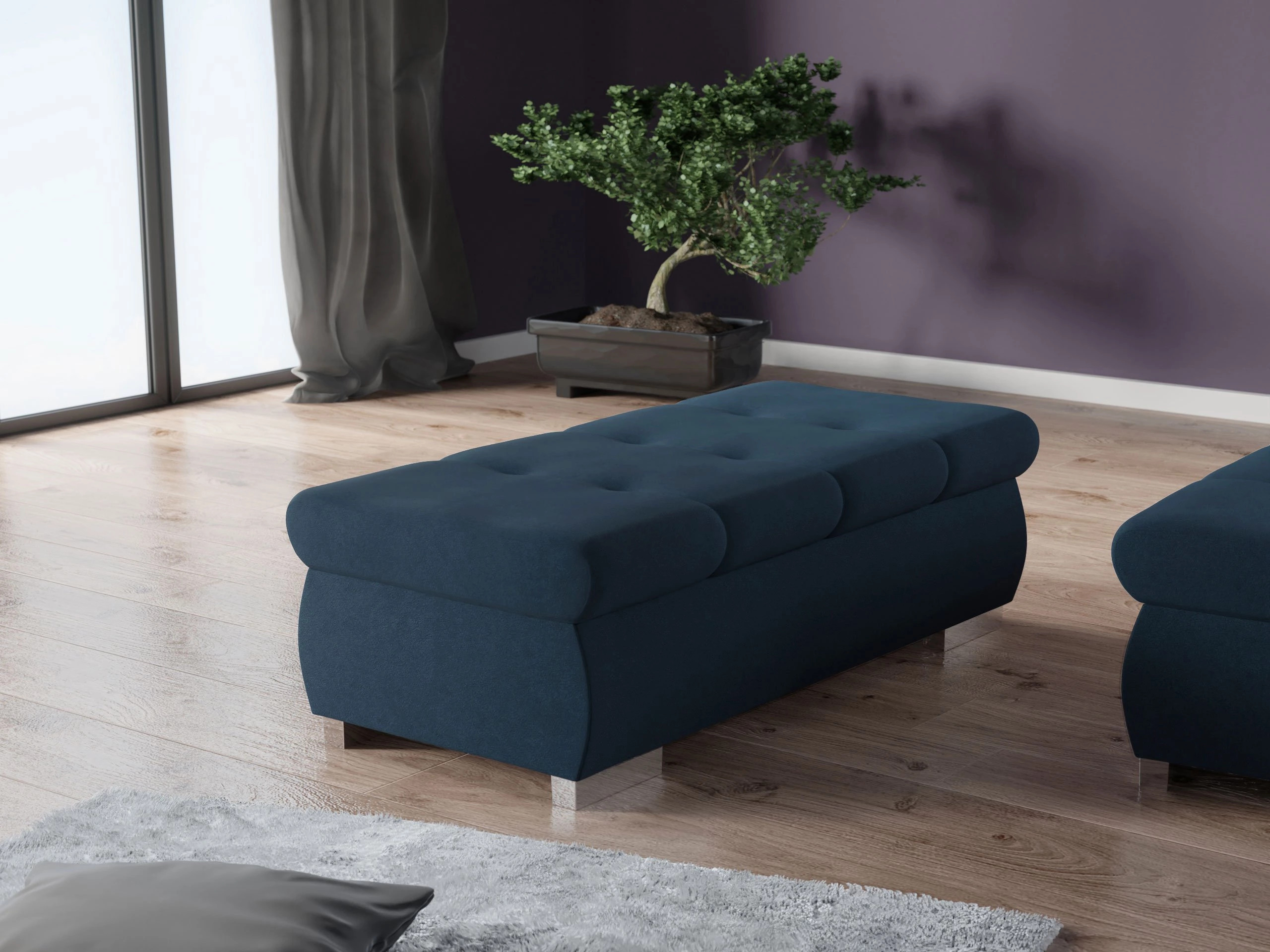 Tapacirana klupa Comfivo Nitor I (Uttario Velvet 2967)