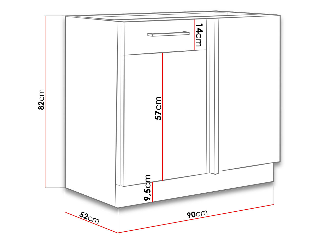 Modularni ormar sa vratima Wood Grey 103