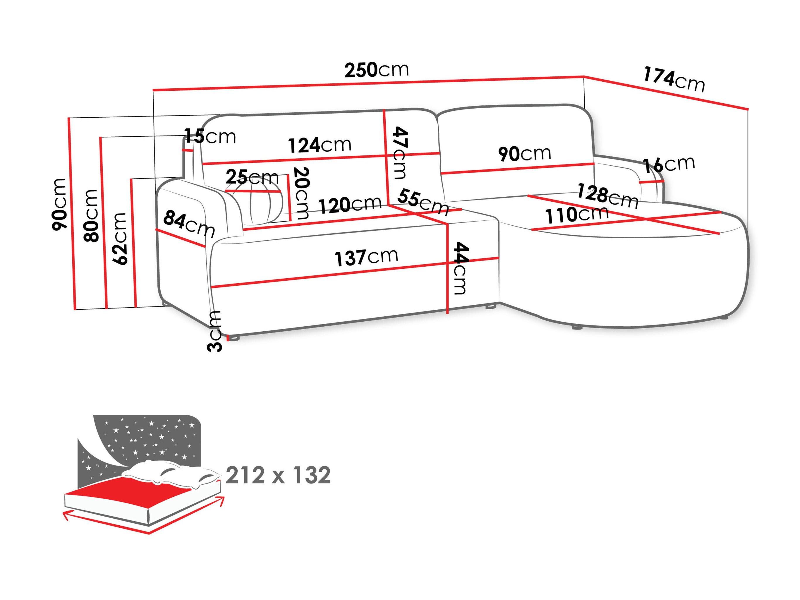 Ugaona garnitura Comfivo Popis (Lambi 07)