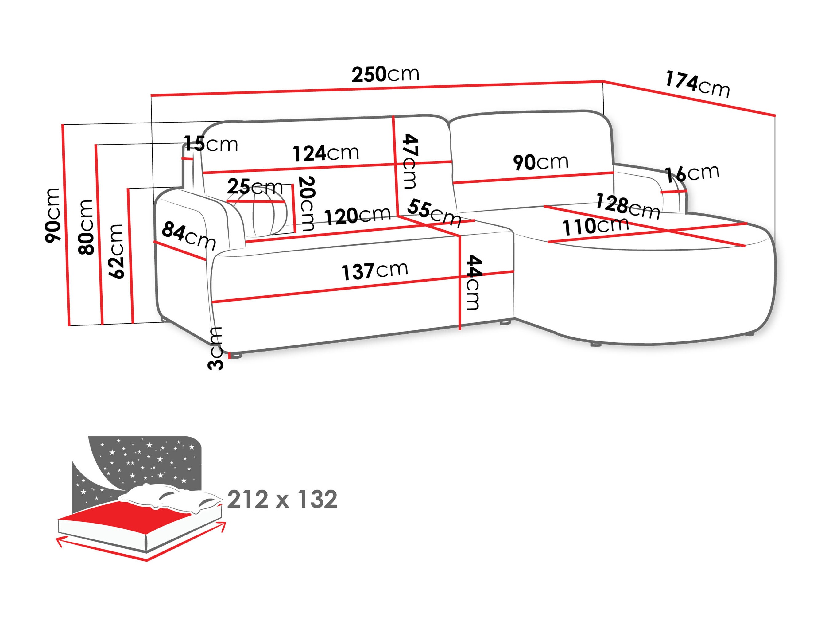 Ugaona garnitura Comfivo Popis (Wave 05)