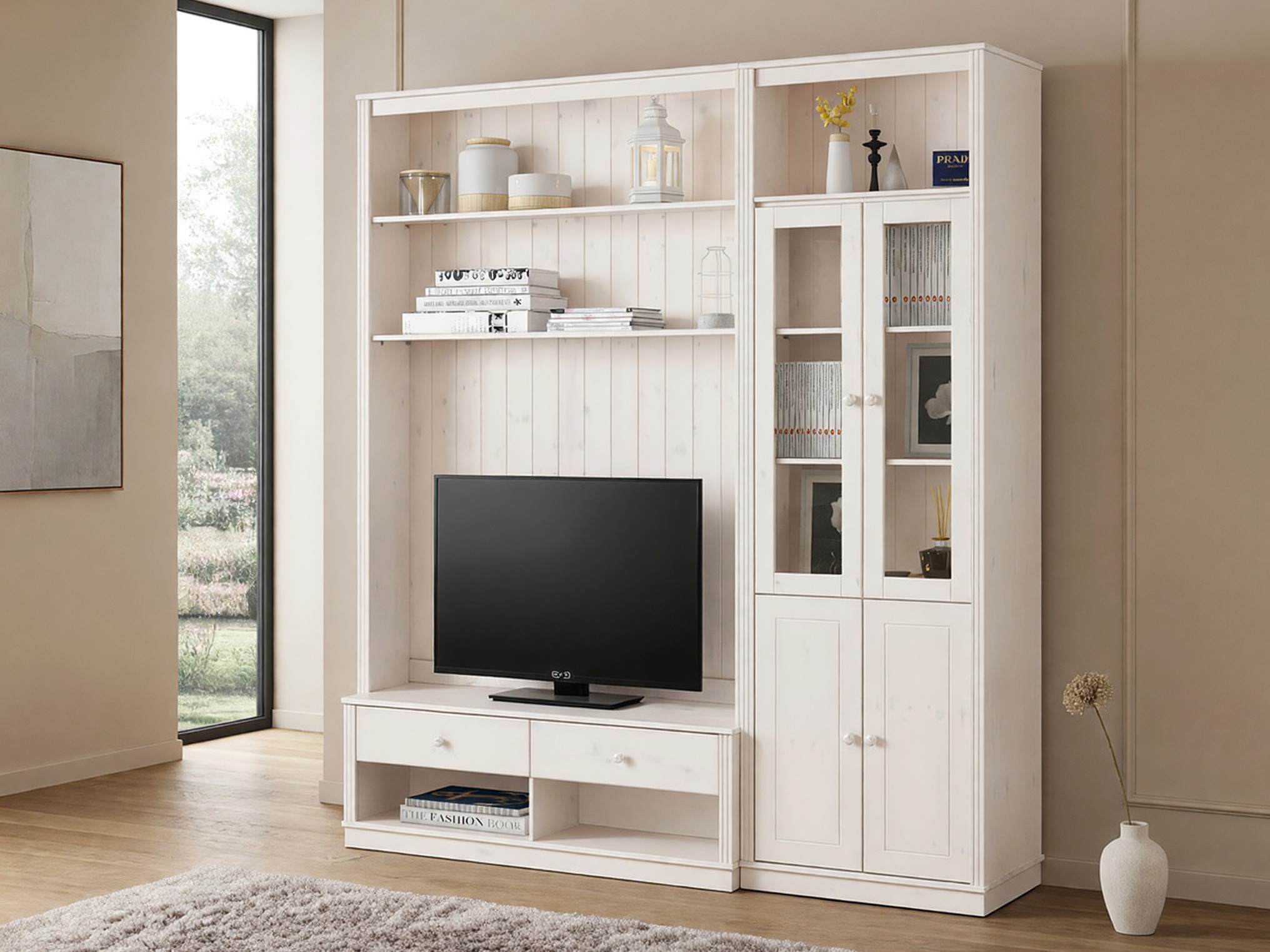 Set za dnevnu sobu Saltoro 124 (Belo)