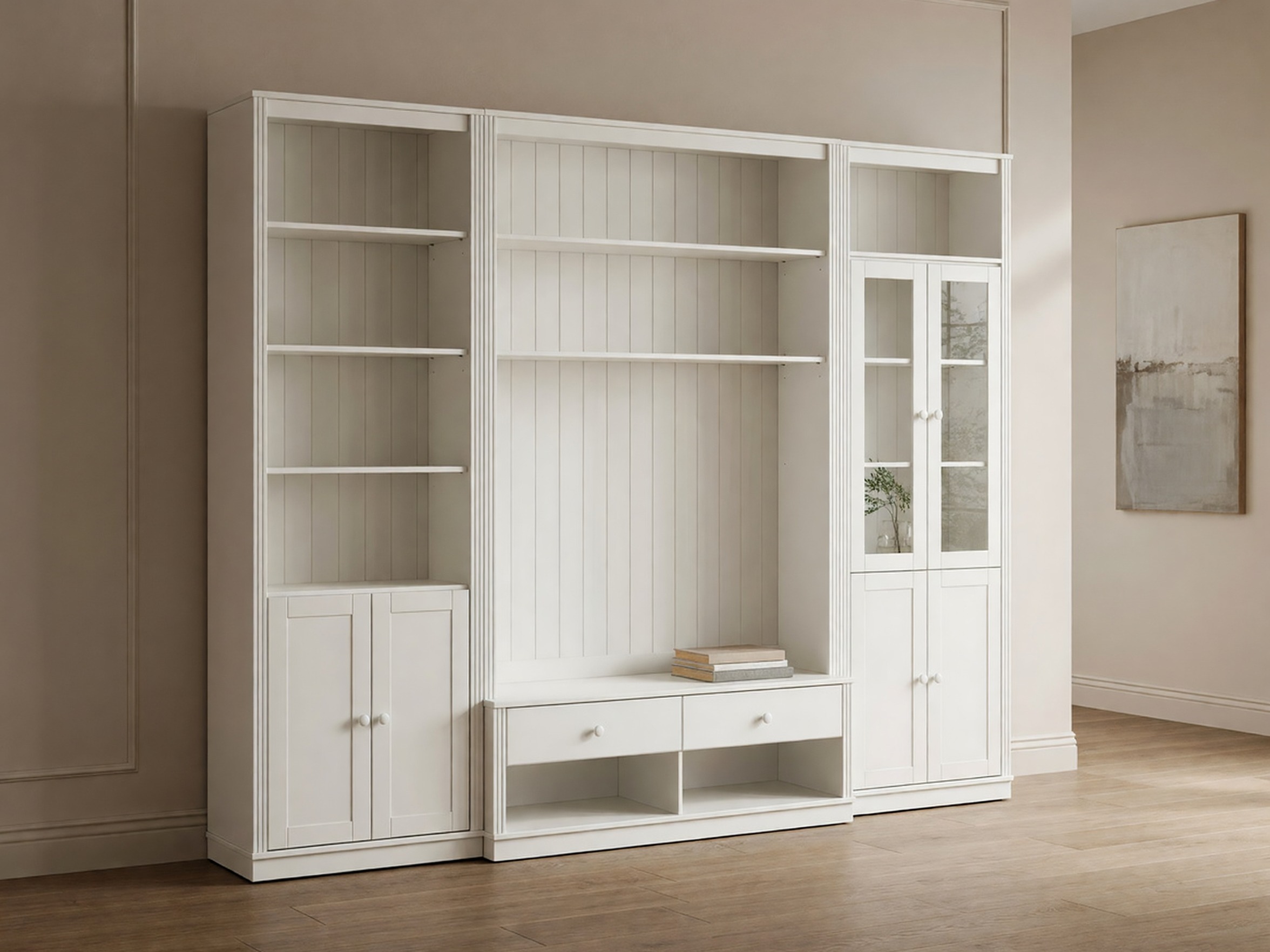 Set za dnevnu sobu Saltoro 140 (Belo)