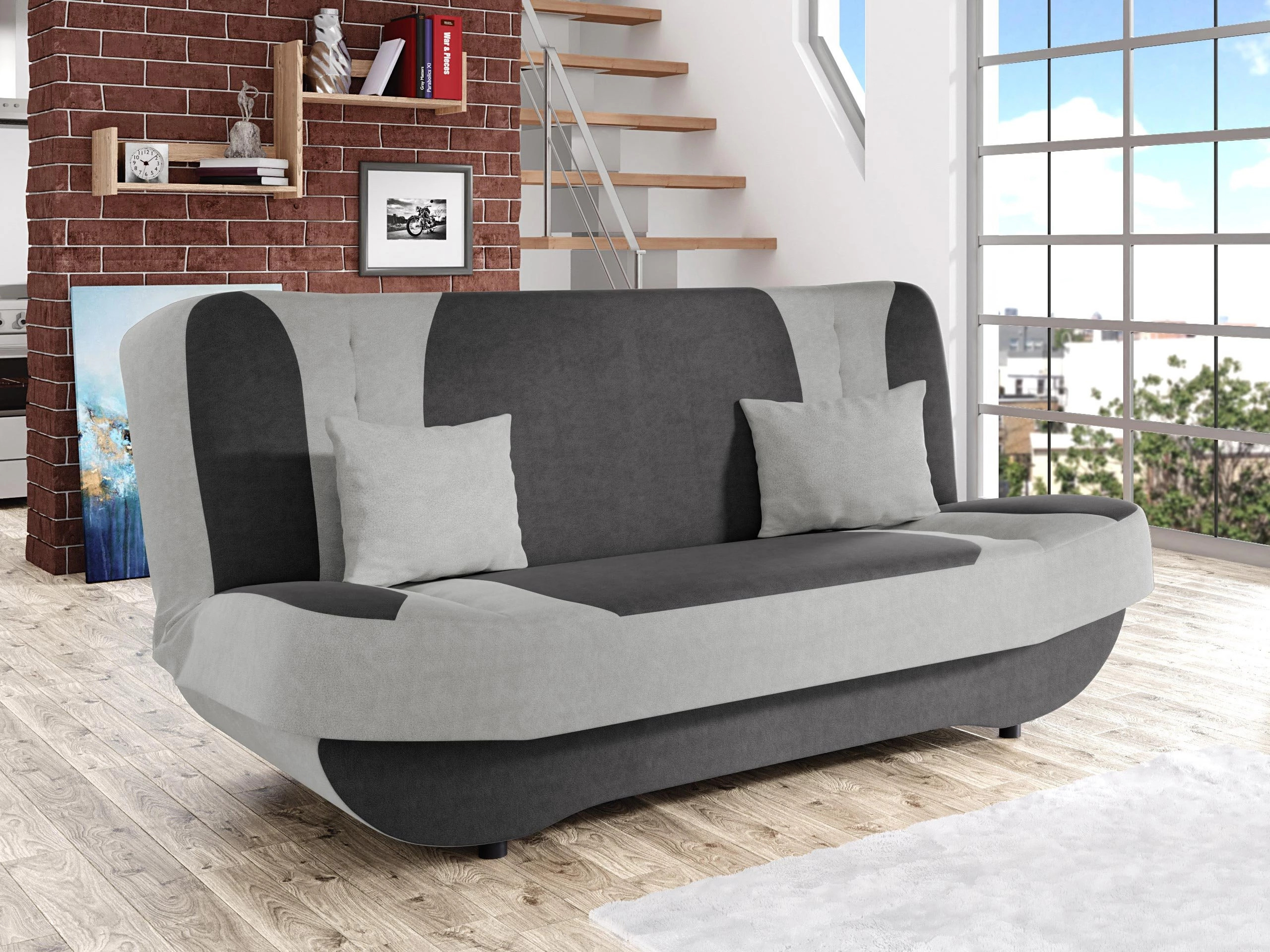 Sofa na razvlačenje Comfivo Cervus (Uttario Velvet 2971 + Uttario Velvet 2973)