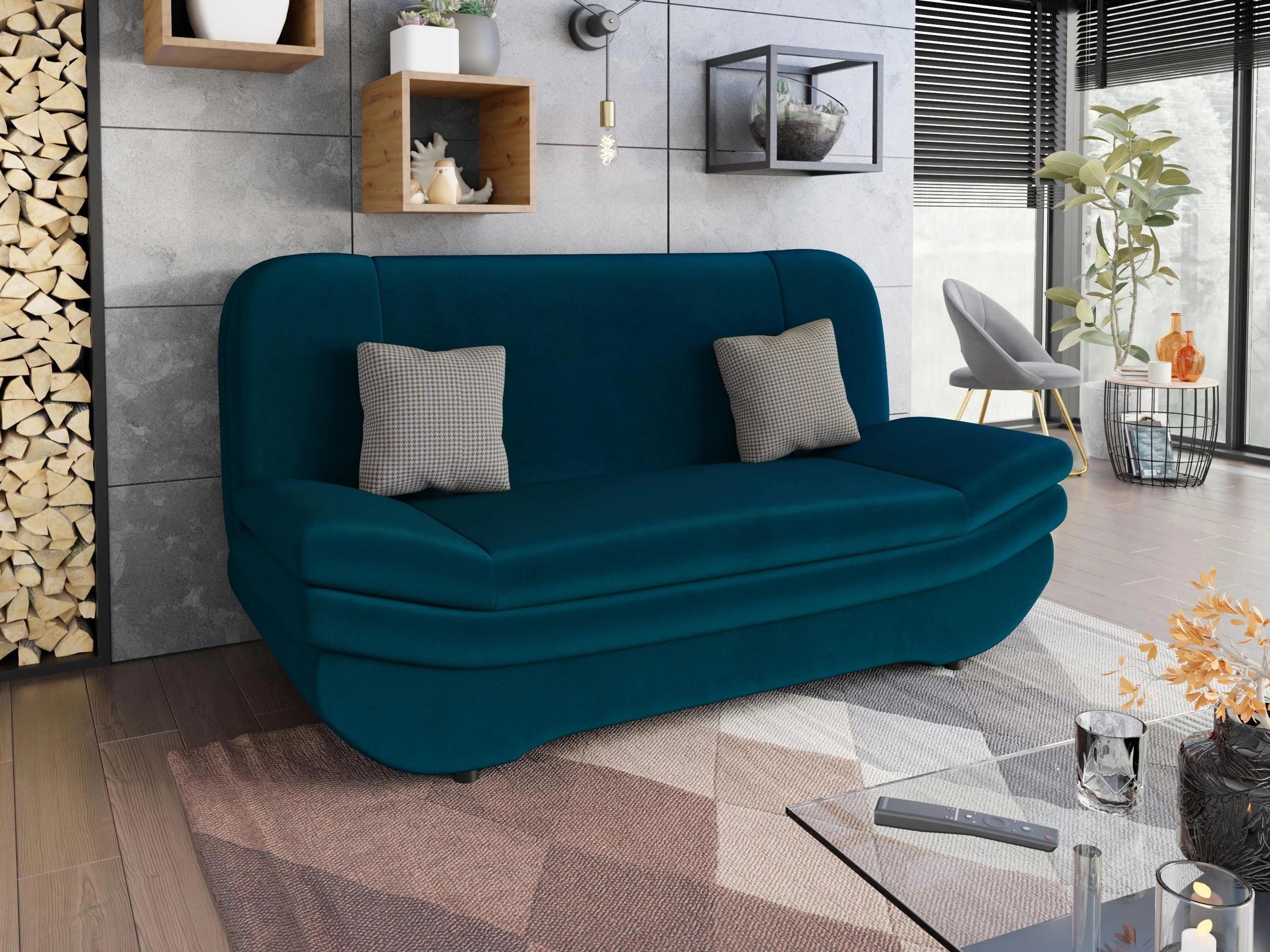 Sofa na razvlačenje Comfivo Silva (Venus Velvet 2911 + Kenia 796)