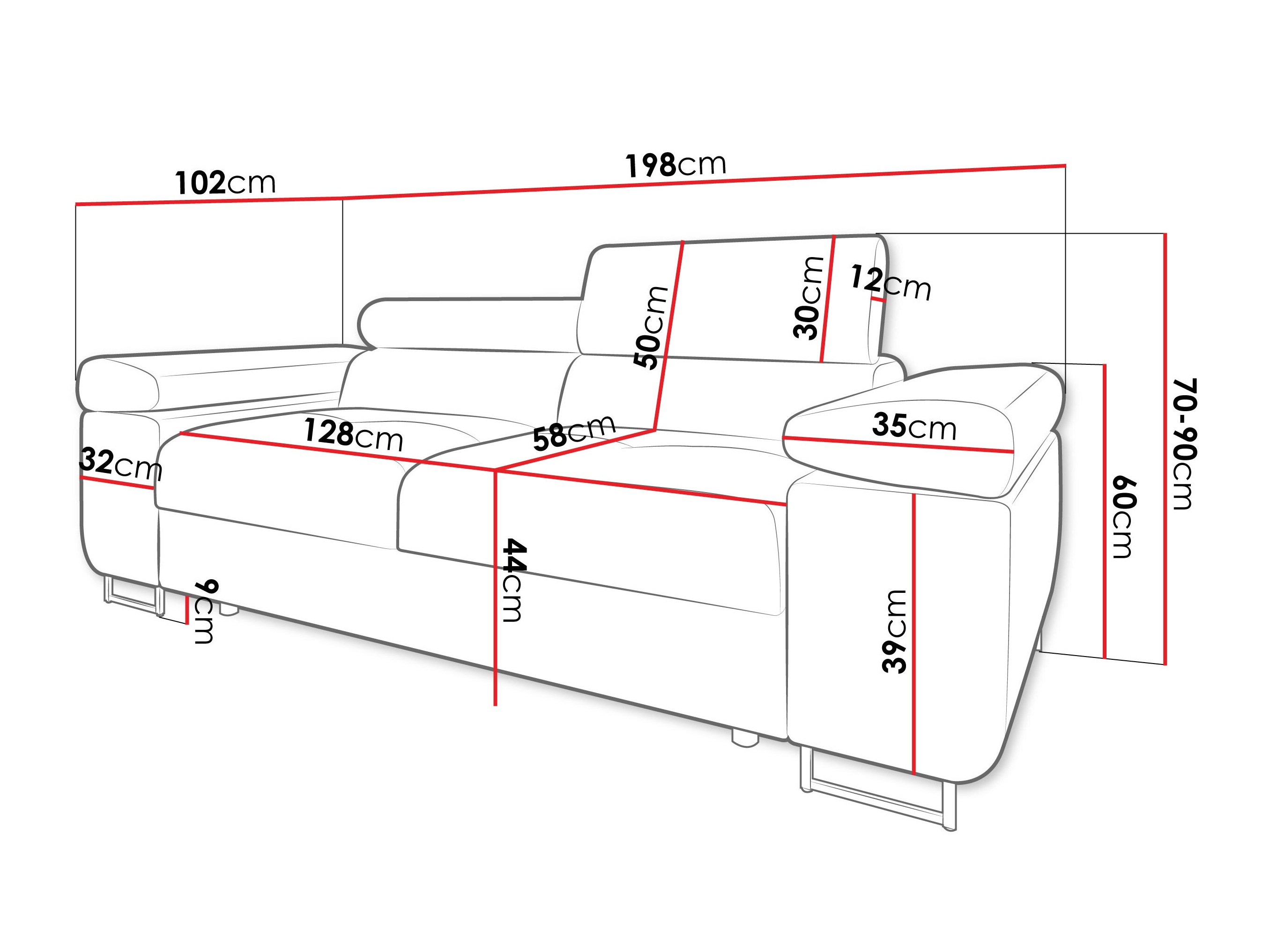 Sofa Comfivo Vinetum II (Lumo 30)