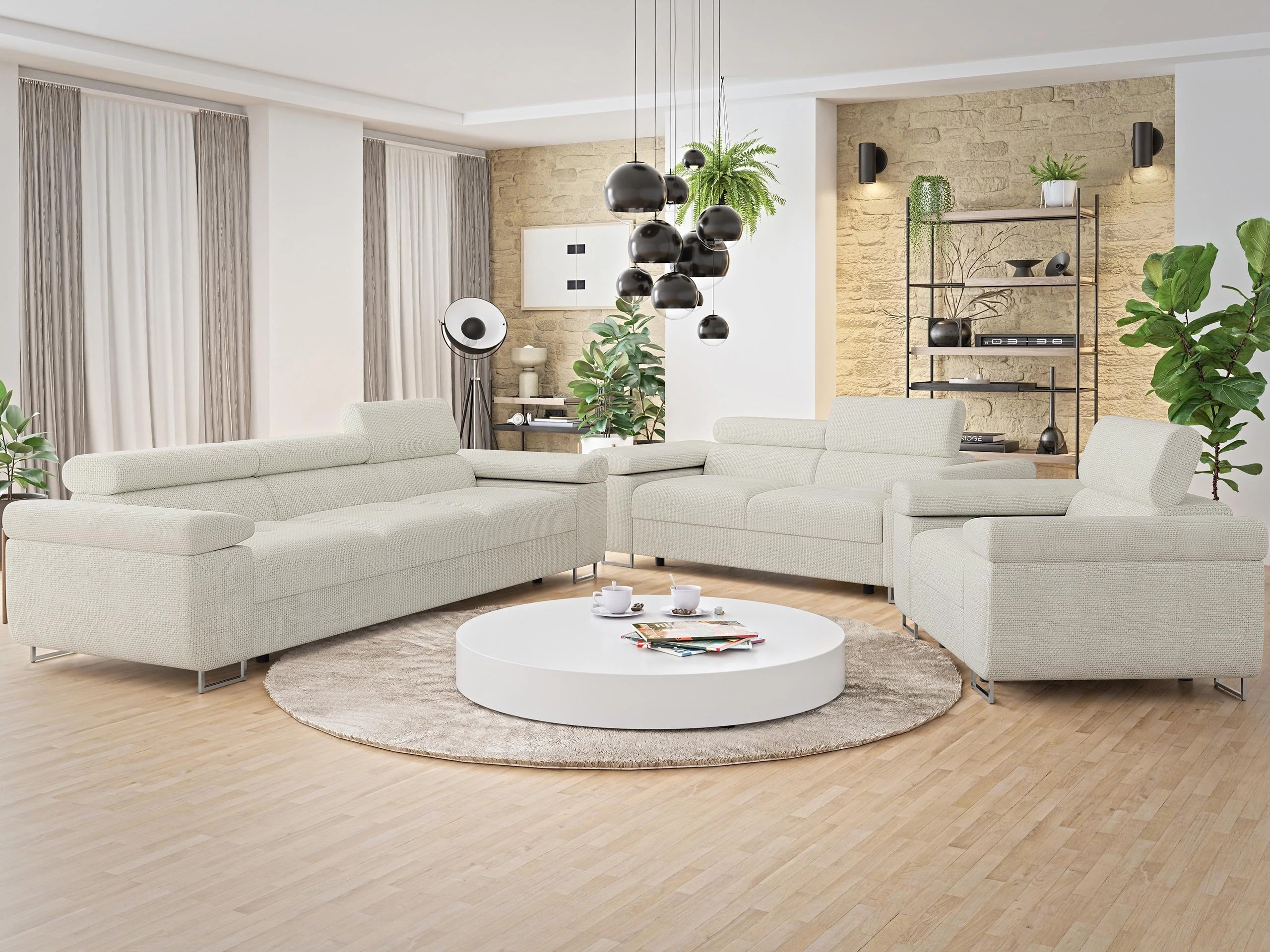 Set tapaciranog nameštaja Comfivo Vinetum (Flow 06)