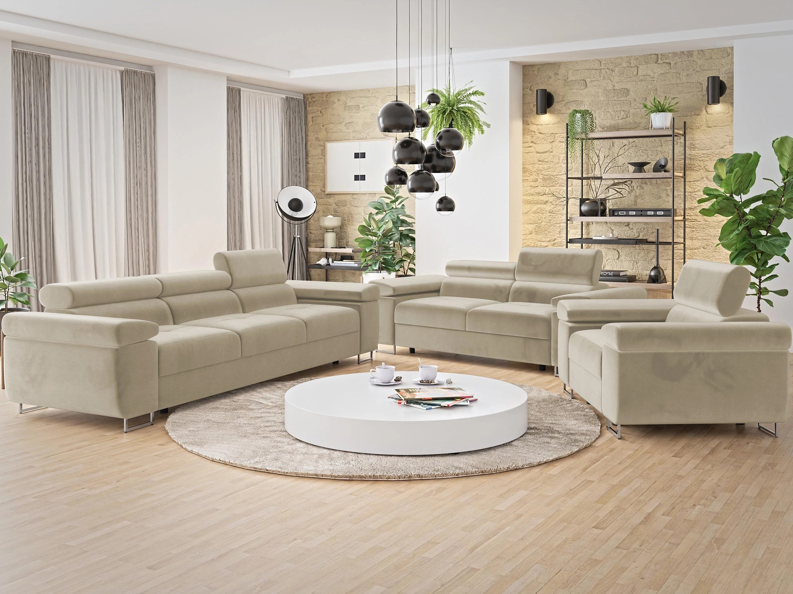 Set tapaciranog nameštaja Comfivo Vinetum (Manila 02)