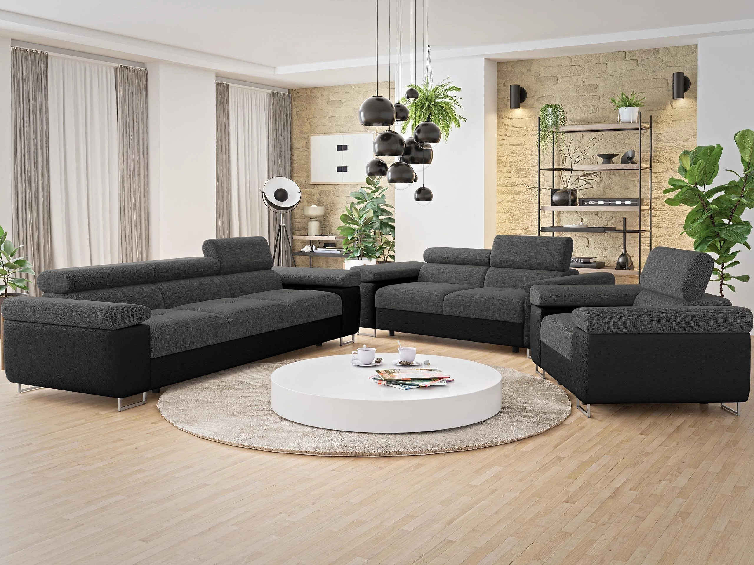 Set tapaciranog nameštaja Comfivo Vinetum (Soft 011 + Lux 06)