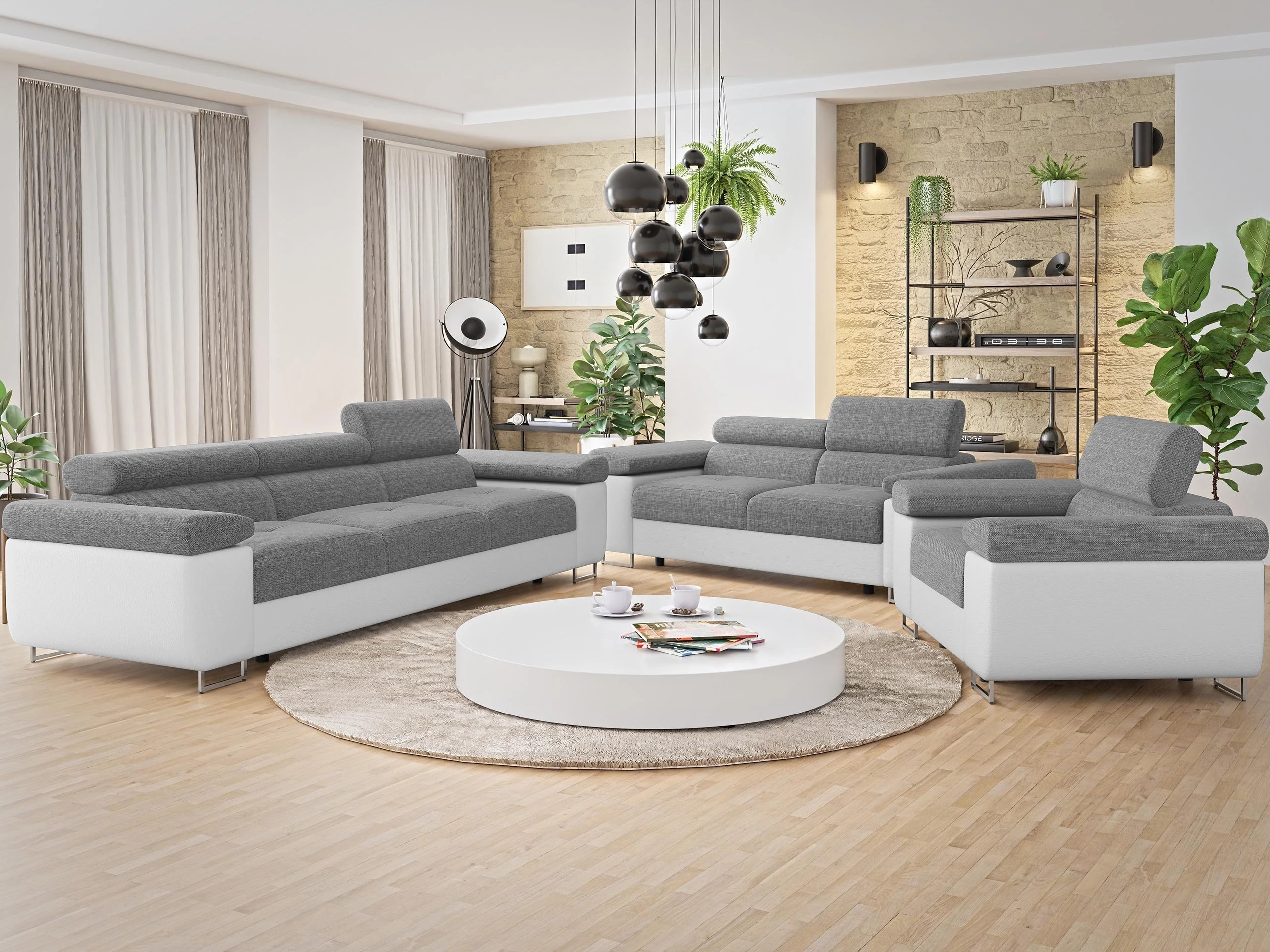 Set tapaciranog nameštaja Comfivo Vinetum (Soft 017 + Lux 05)