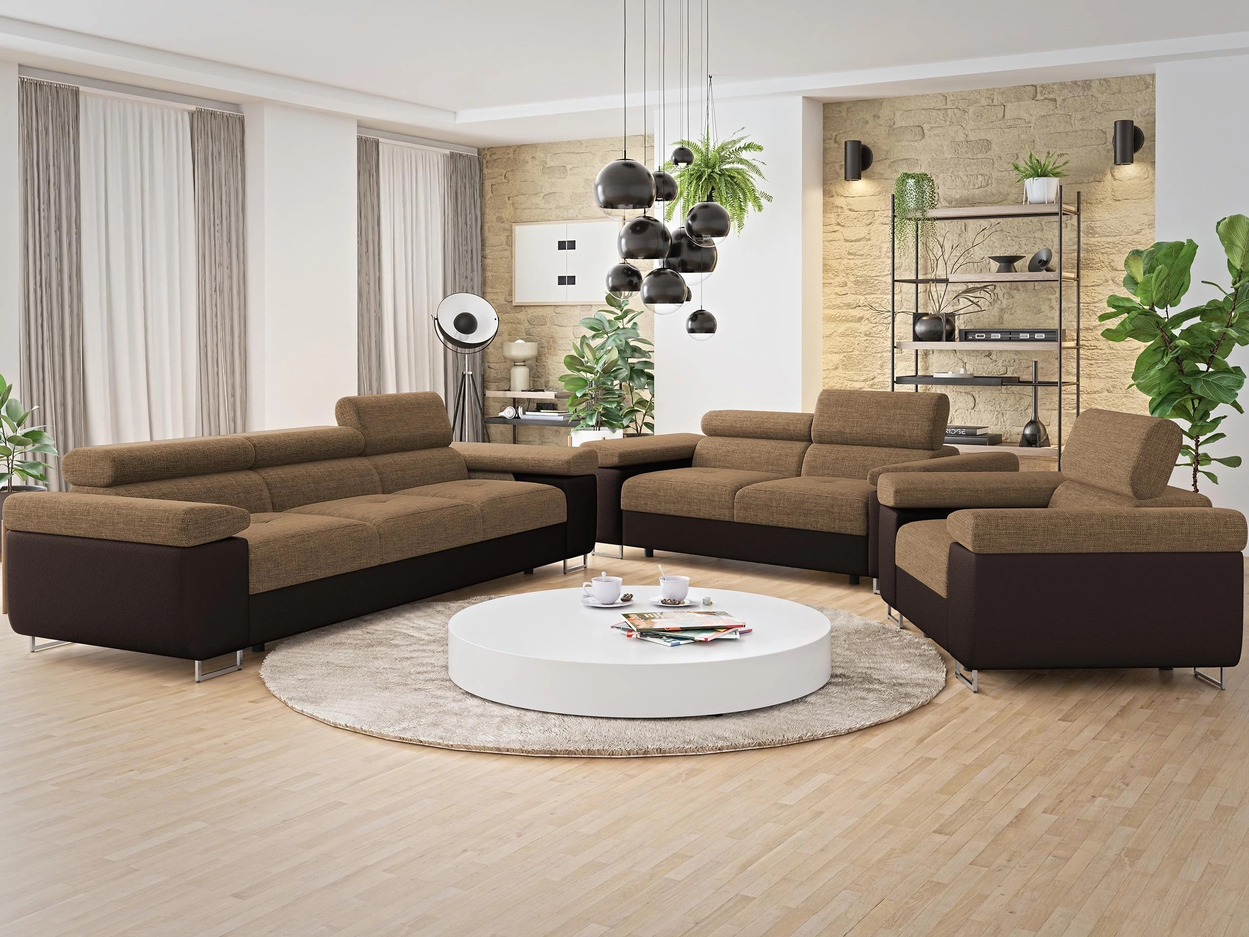 Set tapaciranog nameštaja Comfivo Vinetum (Soft 066 + Lux 03)