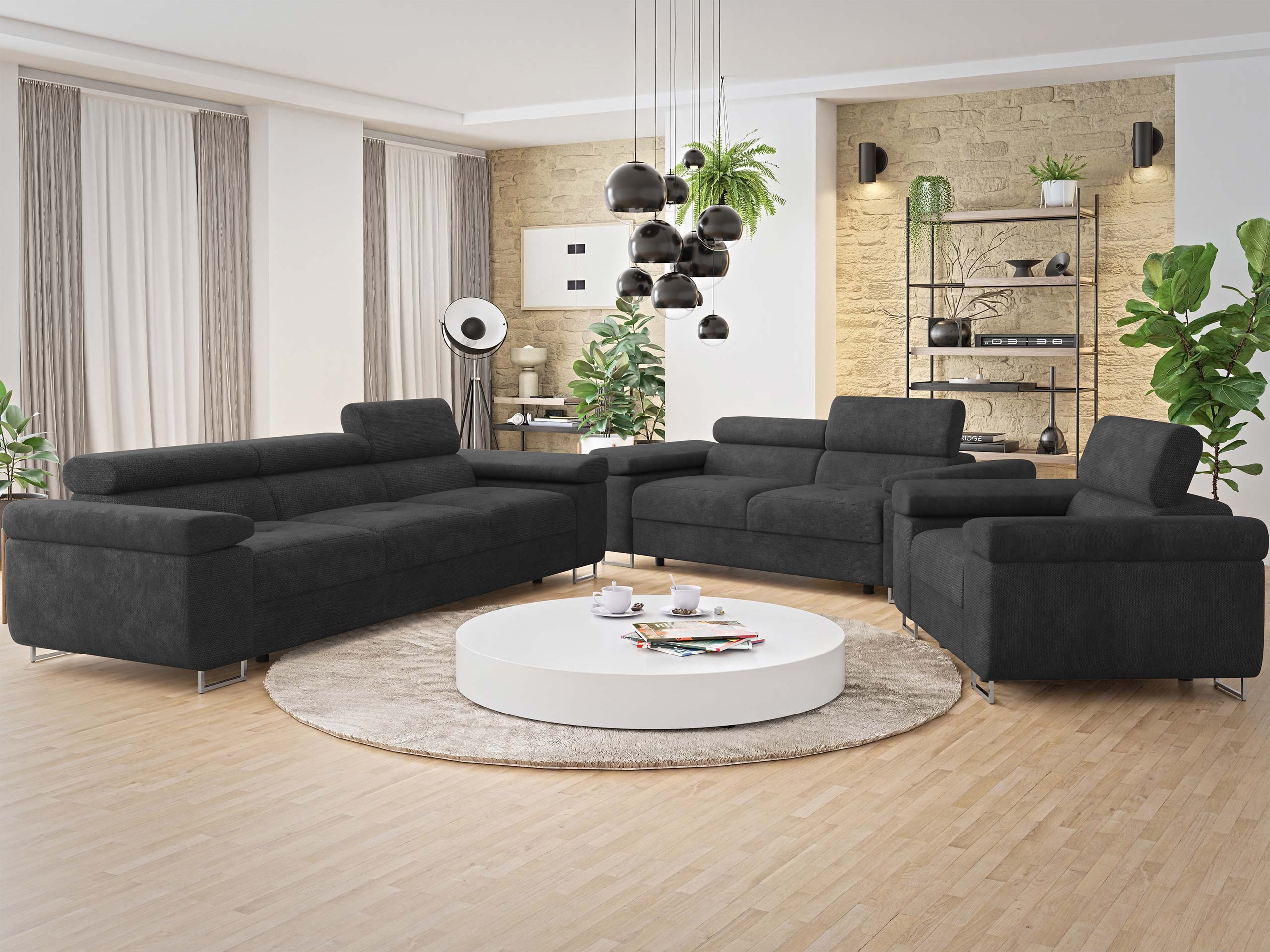 Set tapaciranog nameštaja Comfivo Vinetum (Margo 227.09)