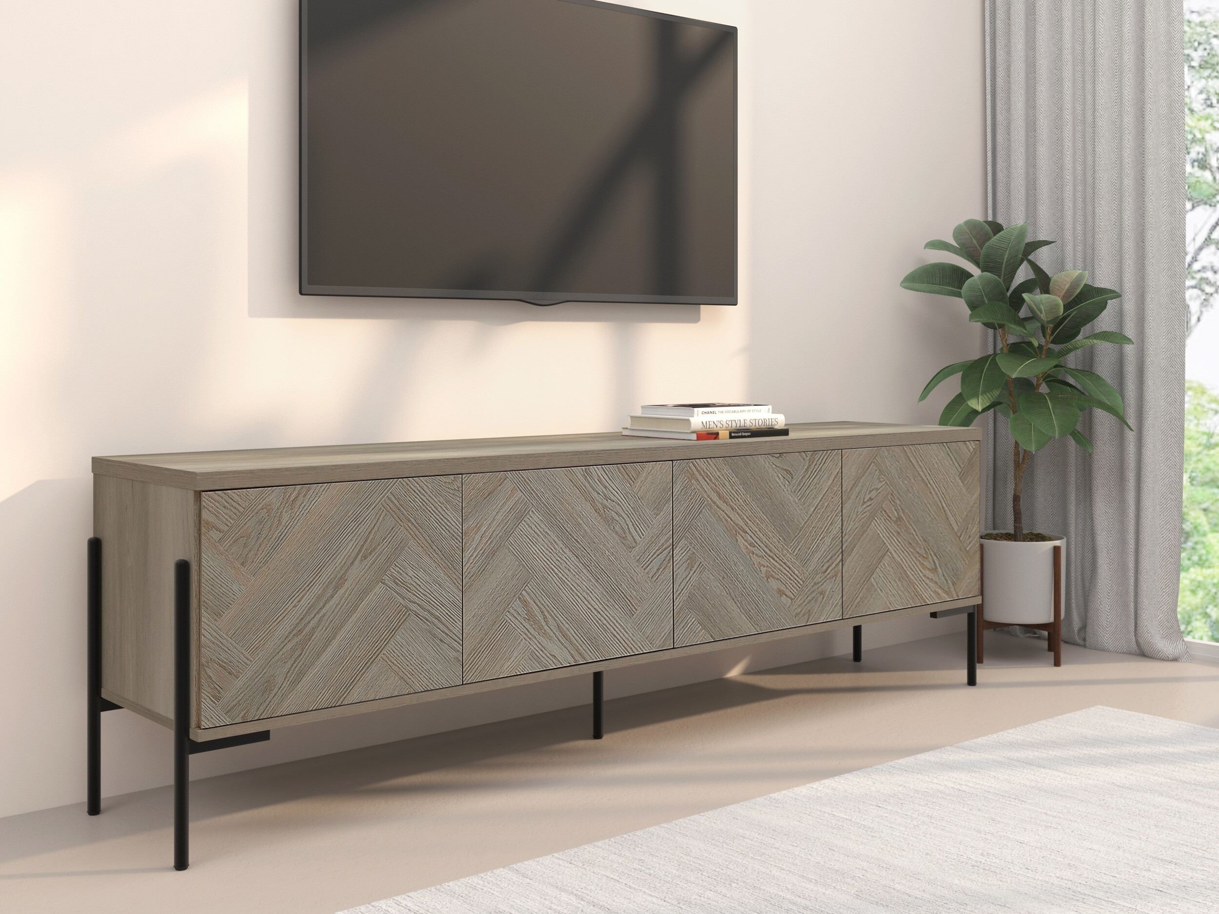 TV komoda Denton 1525 (Hrast)