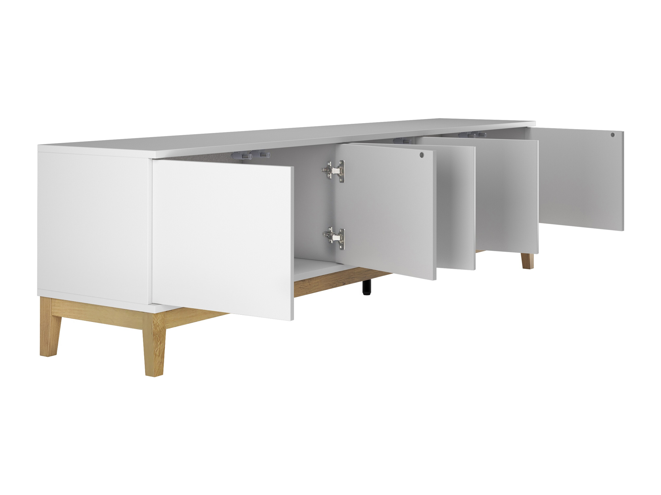 TV komoda Felmelo 100 (Belo + Hrast Votan)