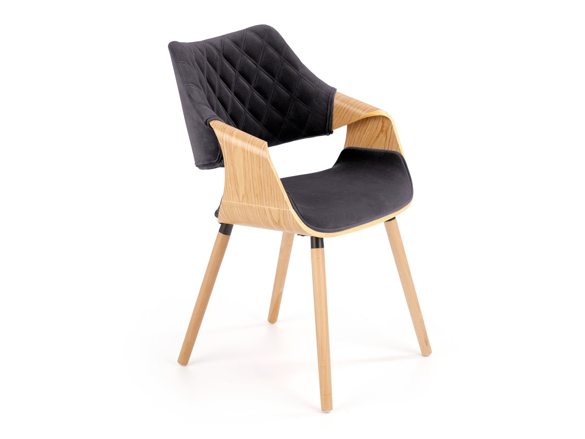Stolica Houston 720 (Svetlo drvo + Crno)