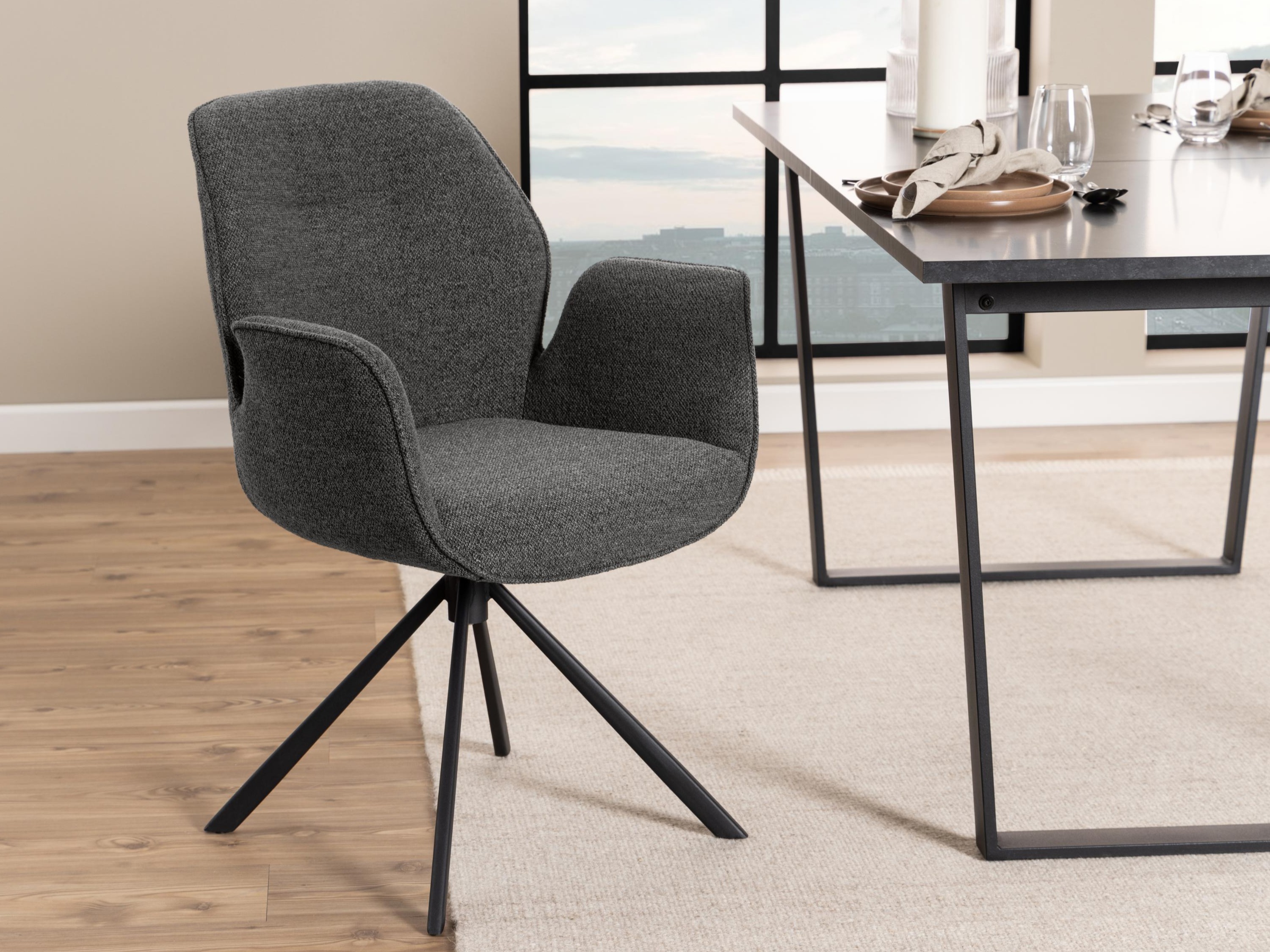 Stolica Norsica 696 (Antracit + Crno)