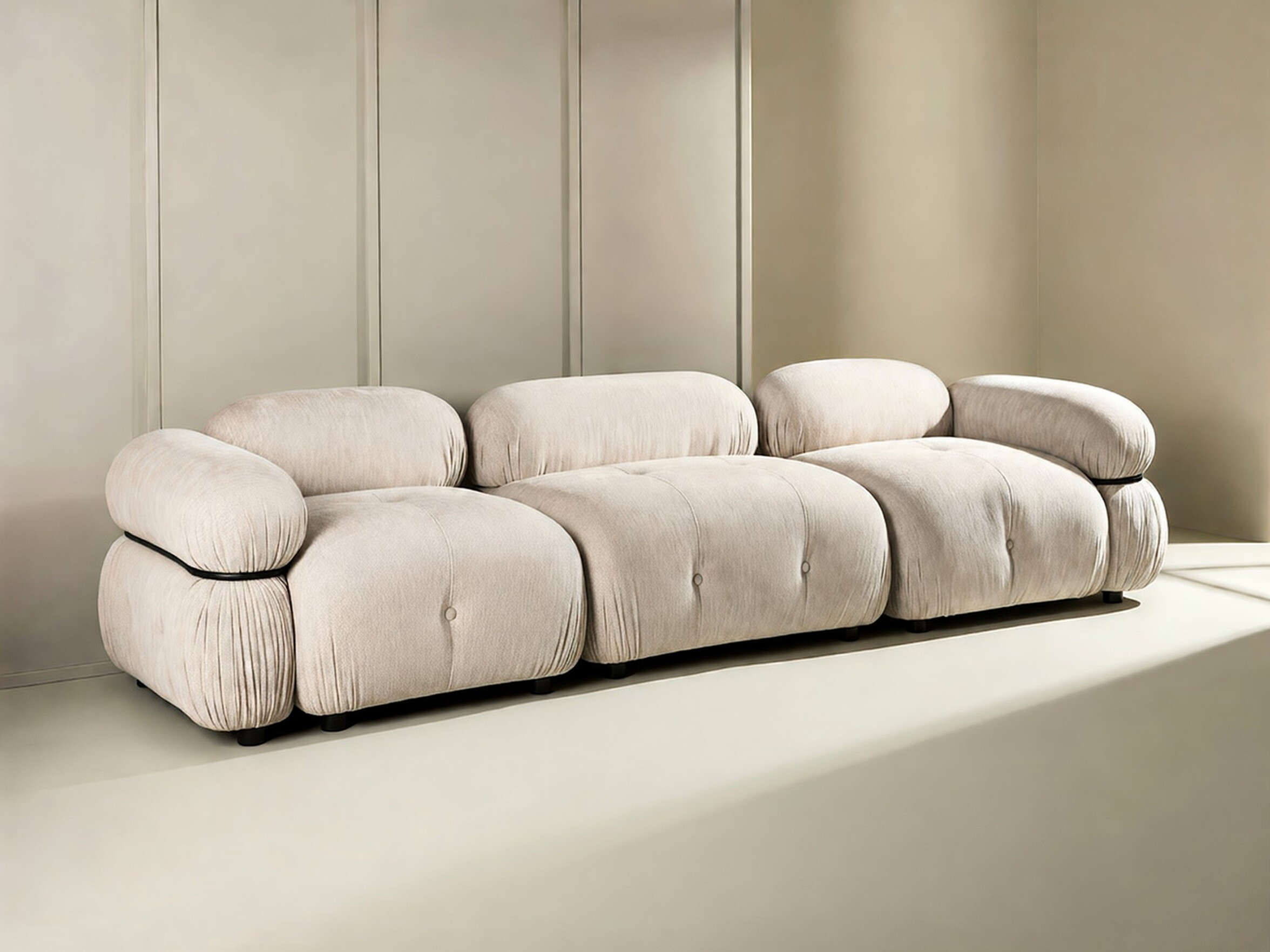 Modularna sofa Evardale 104 (Bež + Crno)
