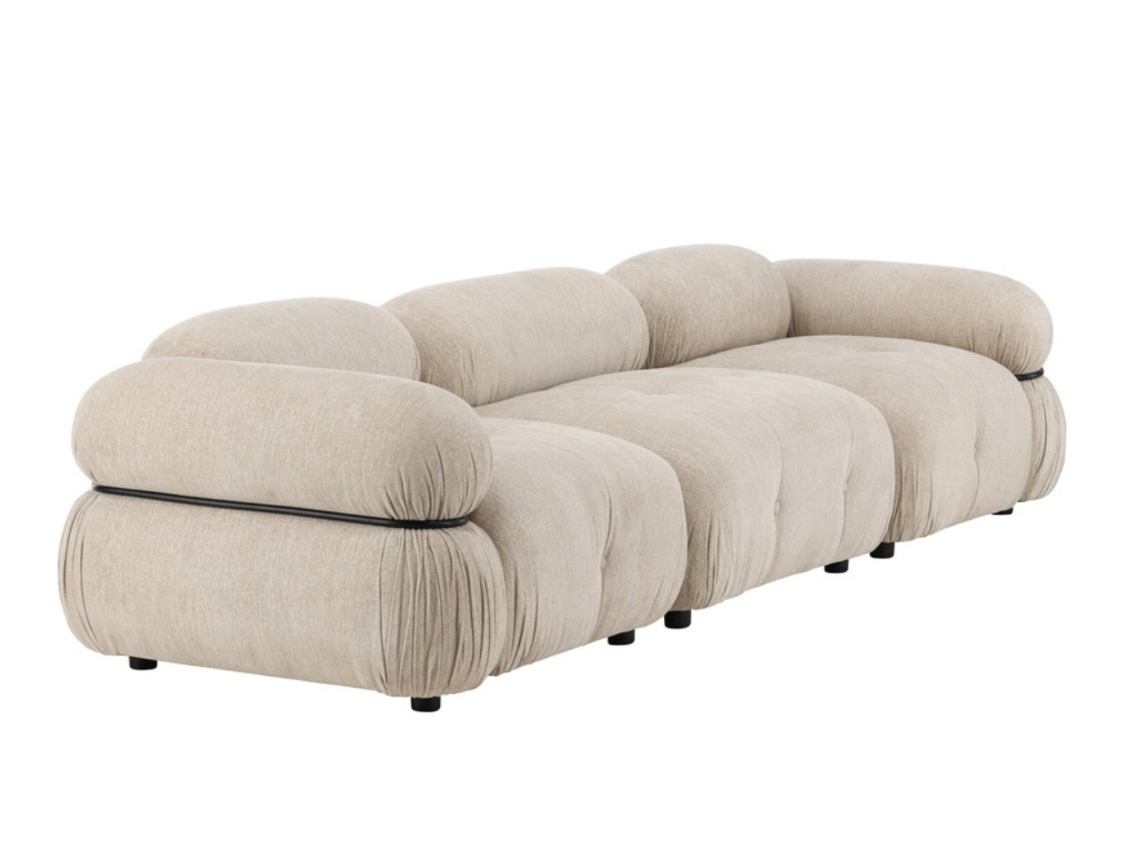 Modularna sofa Evardale 104 (Bež + Crno)