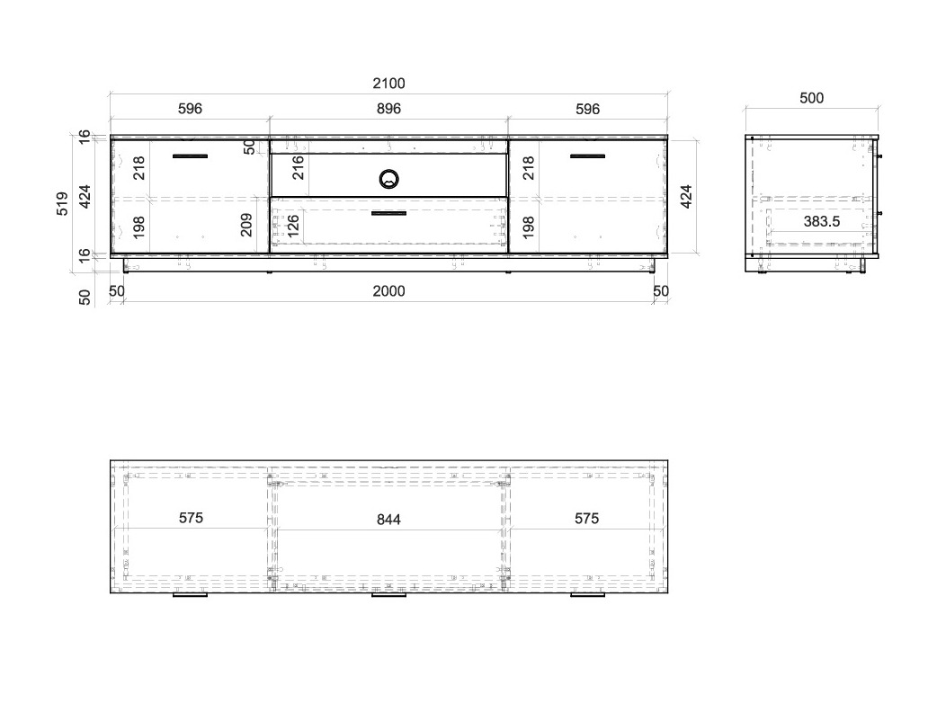 TV komoda Tencati 100