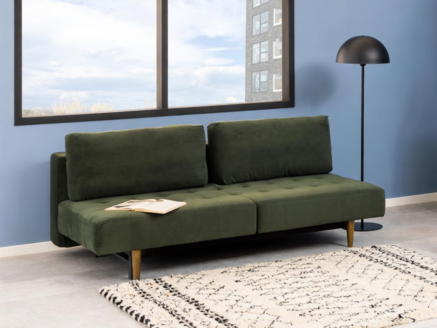 Sofa na razvlačenje Norsica 491 (Tamno zelena)
