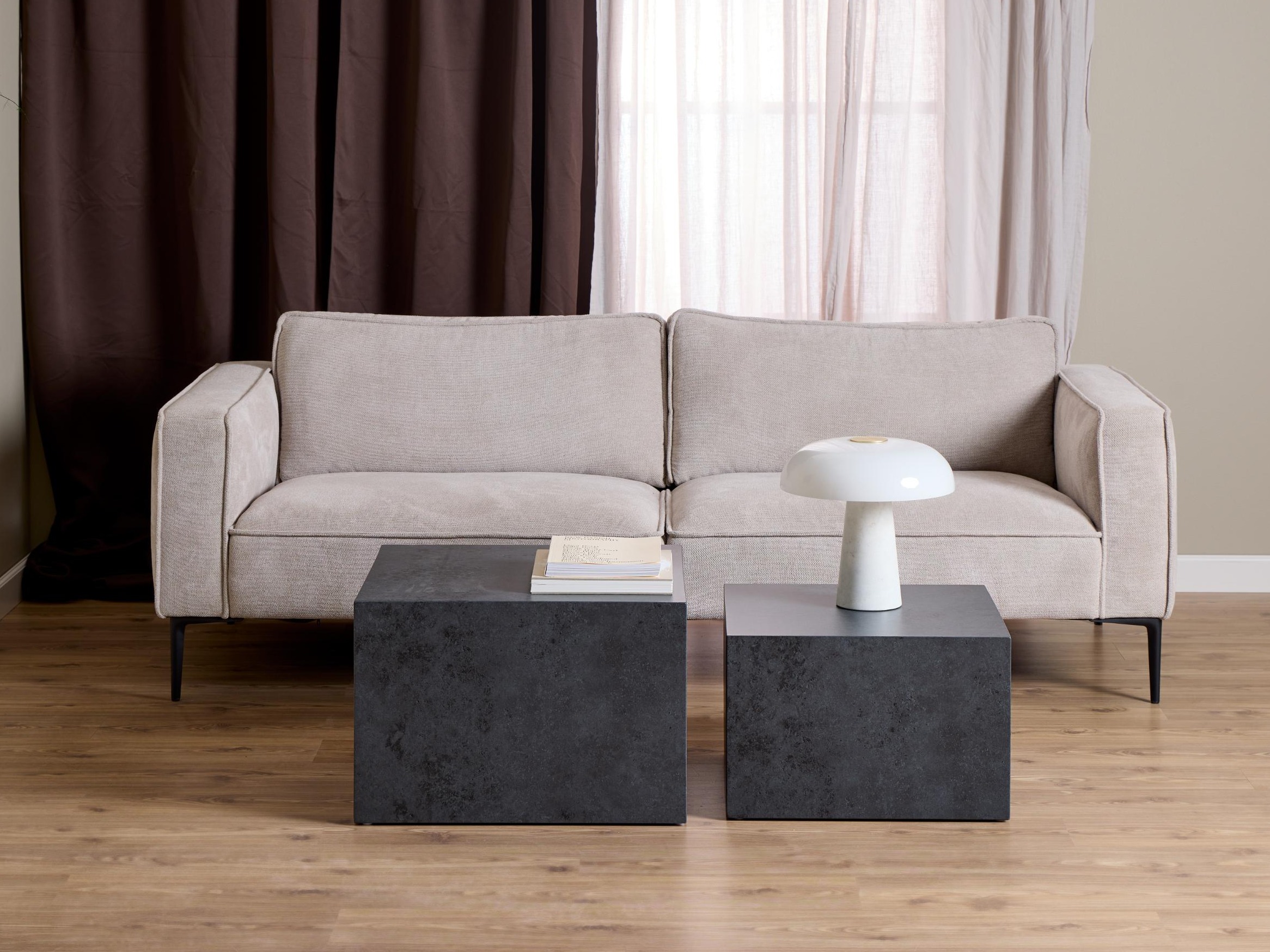 Set stočića za kafu Norsica 603 (Crno)