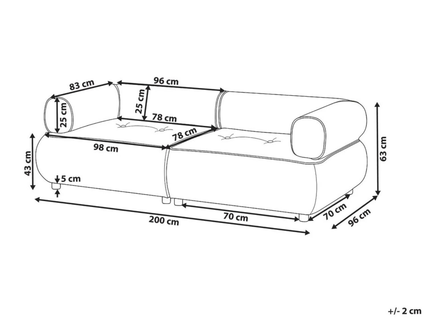 Sofa Berwyn 3265 (Belo)