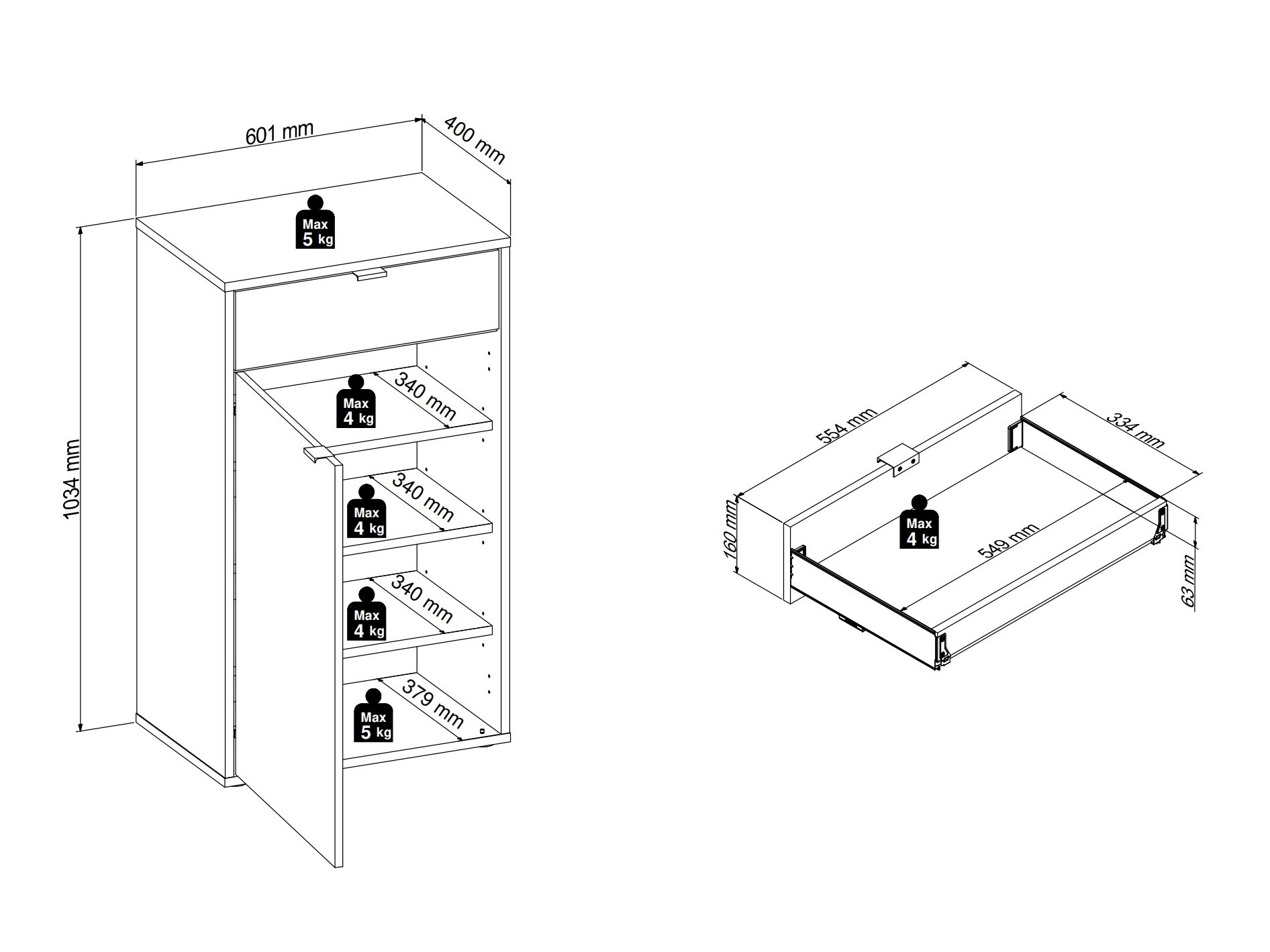 Set za hodnik Sondelu 105