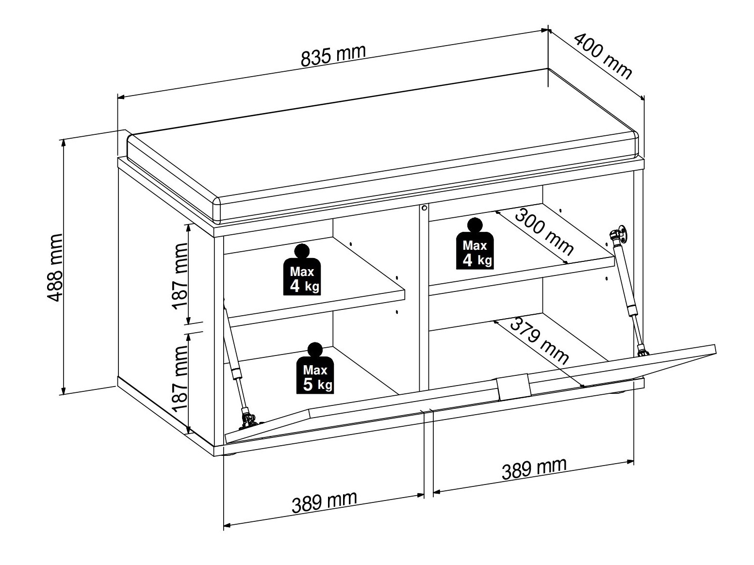 Set za hodnik Sondelu 105
