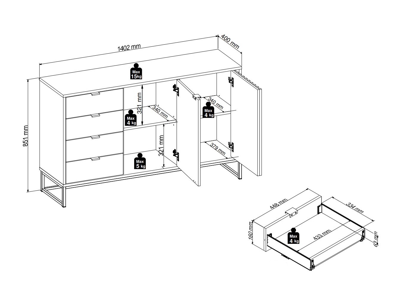 Set za dnevnu sobu Sondelu 106