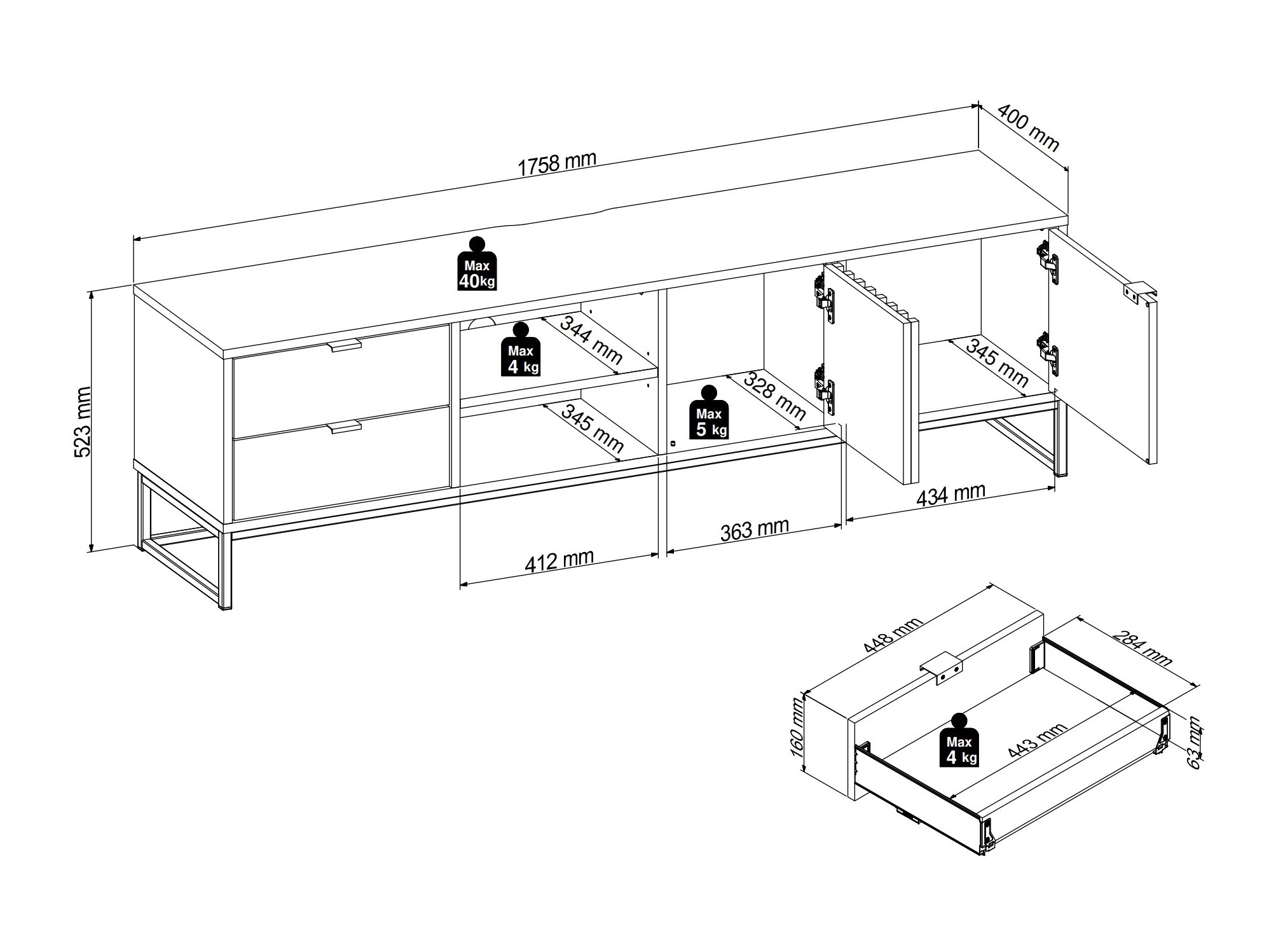 Set za dnevnu sobu Sondelu 106